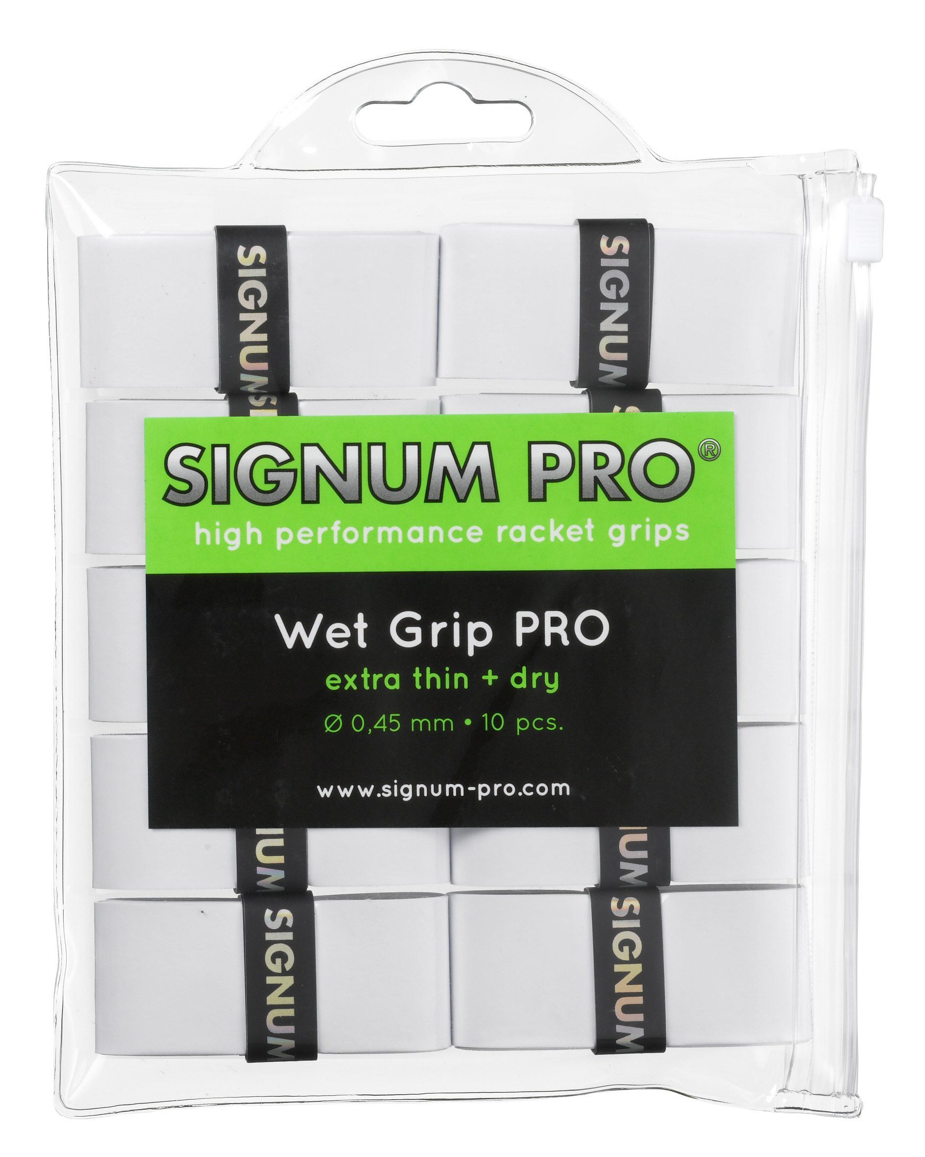Griffband Overgrip Wet Pro weiss 10er Clip-Beutel