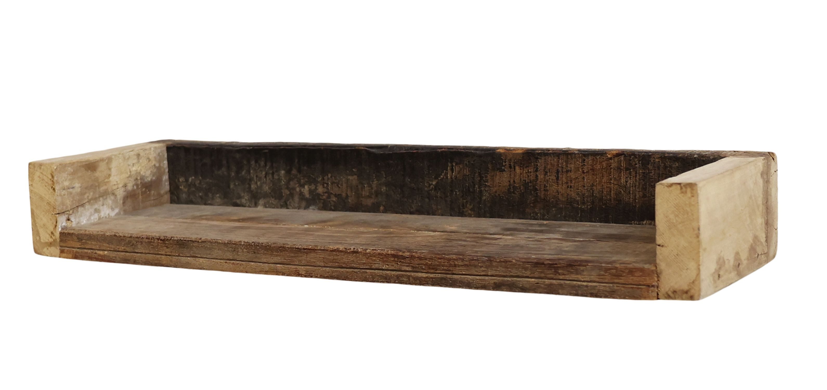Wandregal Chic Antique - 1x Regal Wandregal Alt Holz Unika H5xL50xB15cm