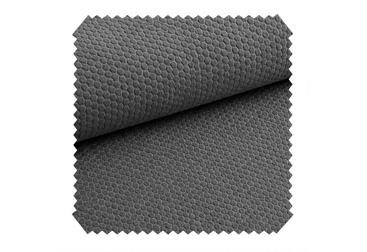 novely® Stoff MAKAO Abverkauf, Leichter Velours-Möbelstoff Feine Wabenprägung 1lfm, Strapazierfähig, Kuschelweich, Meterware, 1lfm