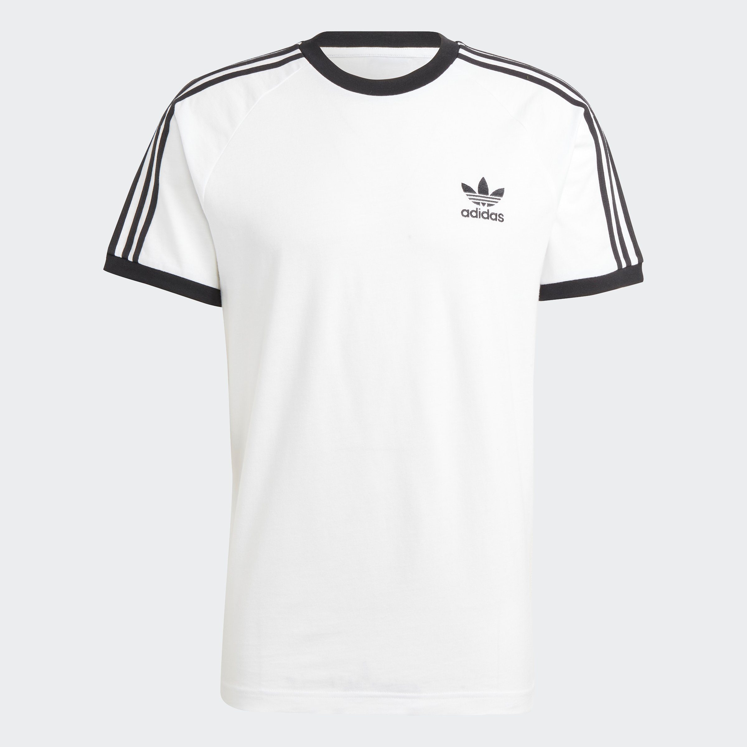 adidas Originals T-Shirt 3-STRIPES TEE schmale Passform, Kurzarm, mit kontrastierendem Saum, aus Baumwolle