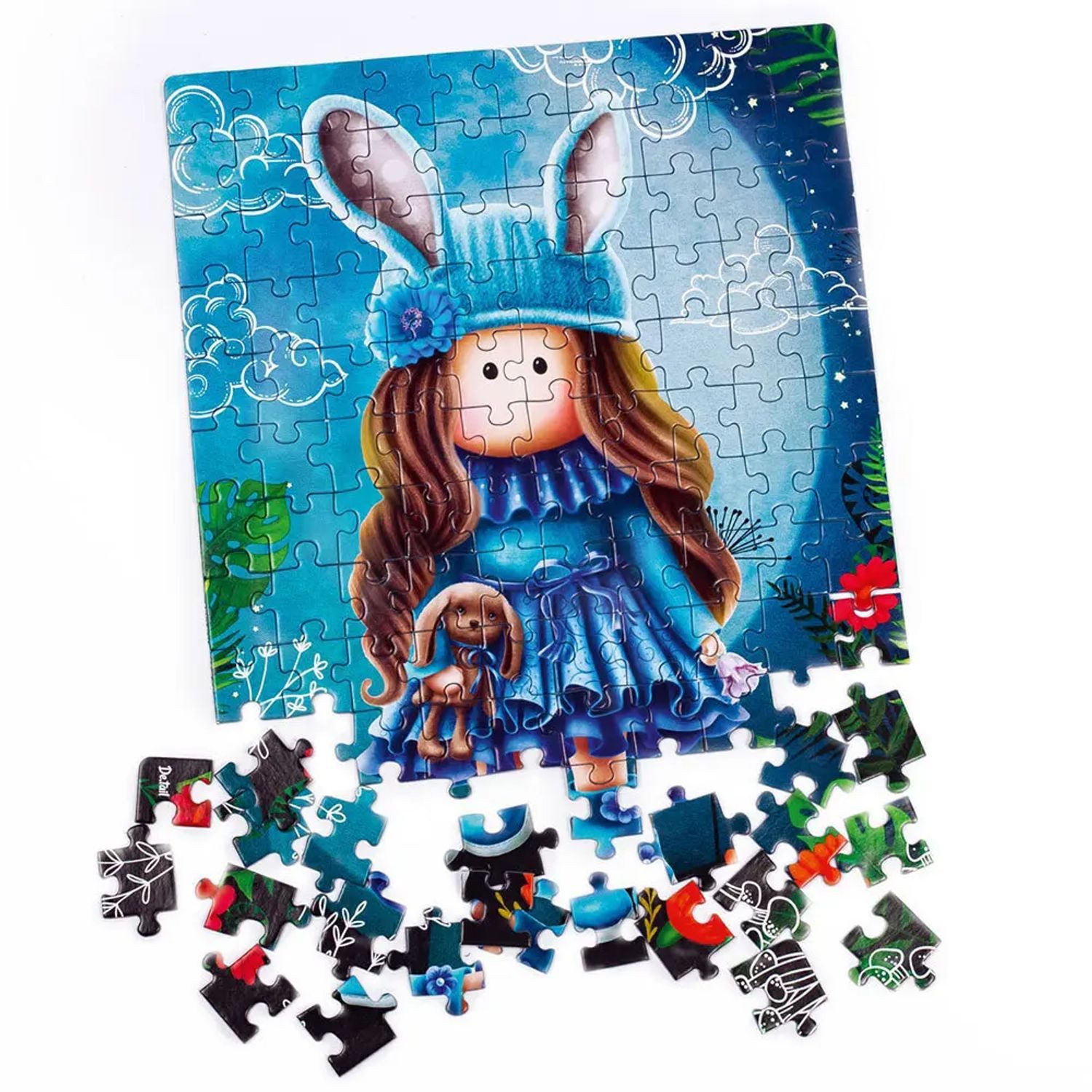 Käfer Puzzle Puzzle Hübsche Puppe im Mondlicht DT100-02, Puzzleteile