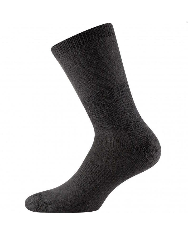 Wandersocken Crew Outdoor Light schwarz - 1 Paar