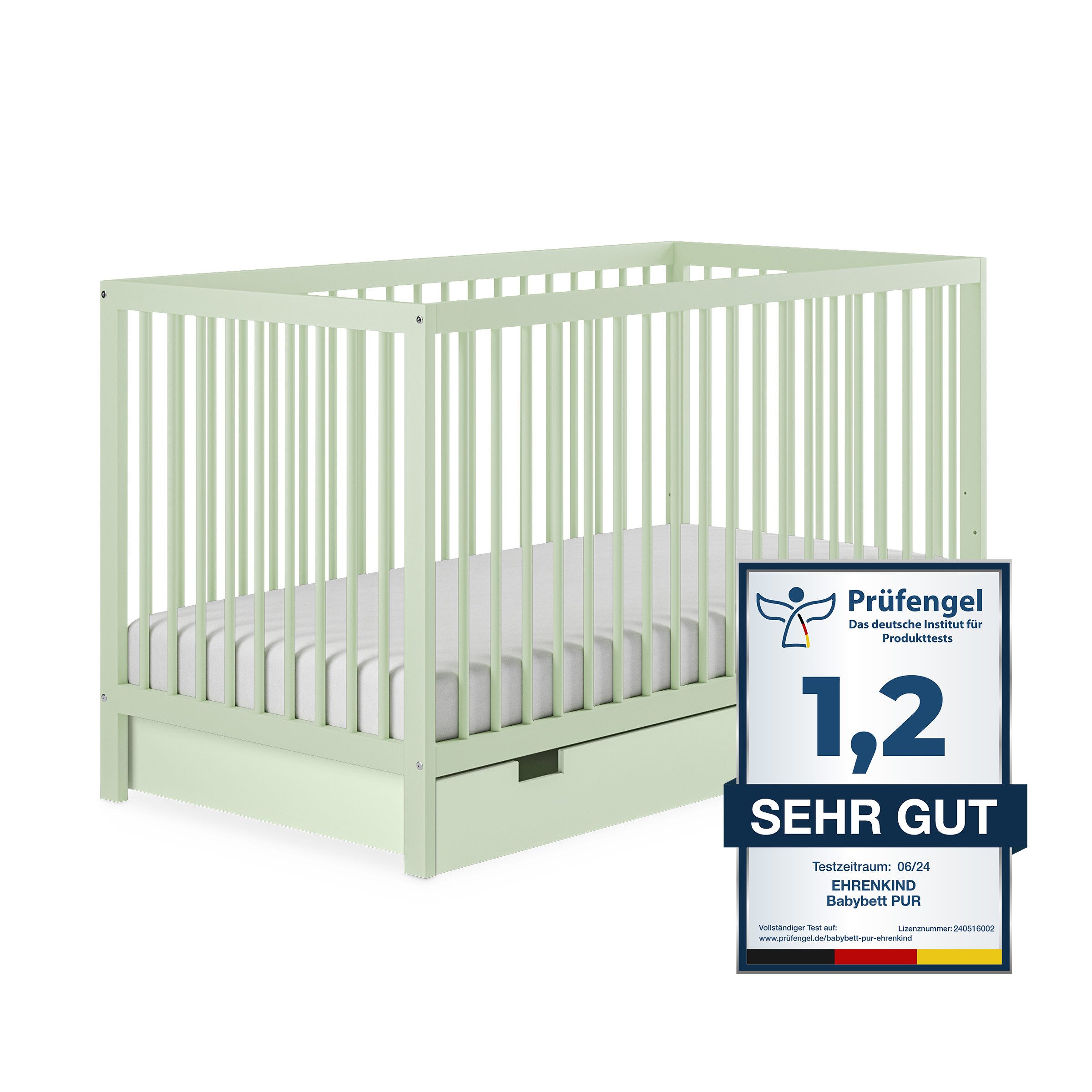 Ehrenkind Babybett PUR inkl. Matratze aus günstig online kaufen