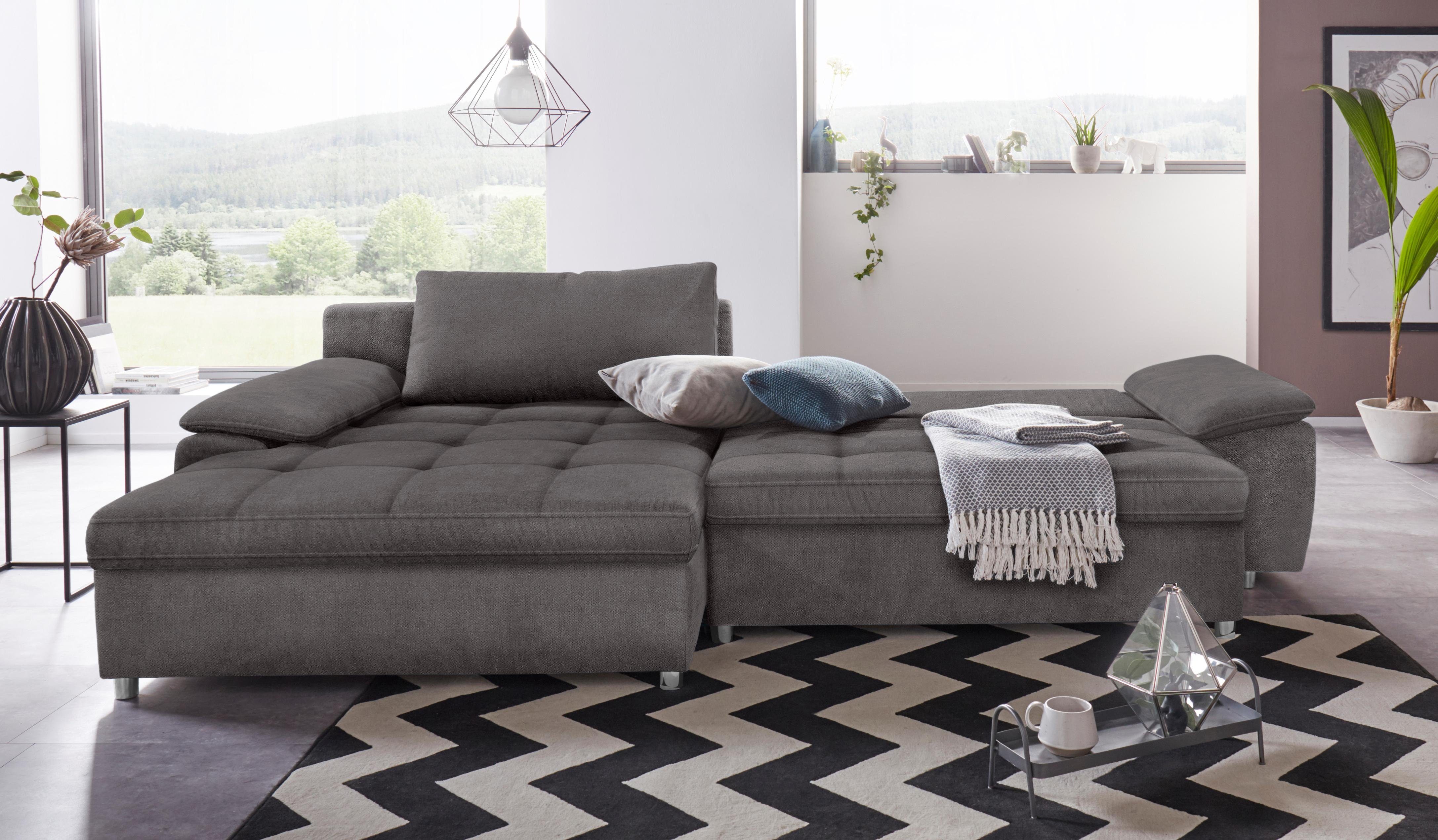 sit&more Ecksofa "Labene L-Form" wahlweise mit Bettfunktion und Bettkasten, günstig online kaufen