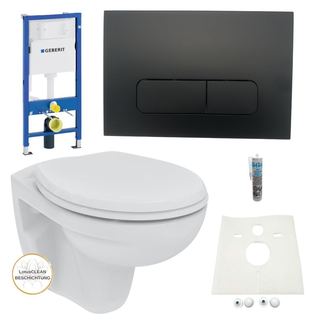 GEBERIT Vorwandelement WC Geberit Spülkasten Ideal Standard WC spülrandlos, Spar-Set