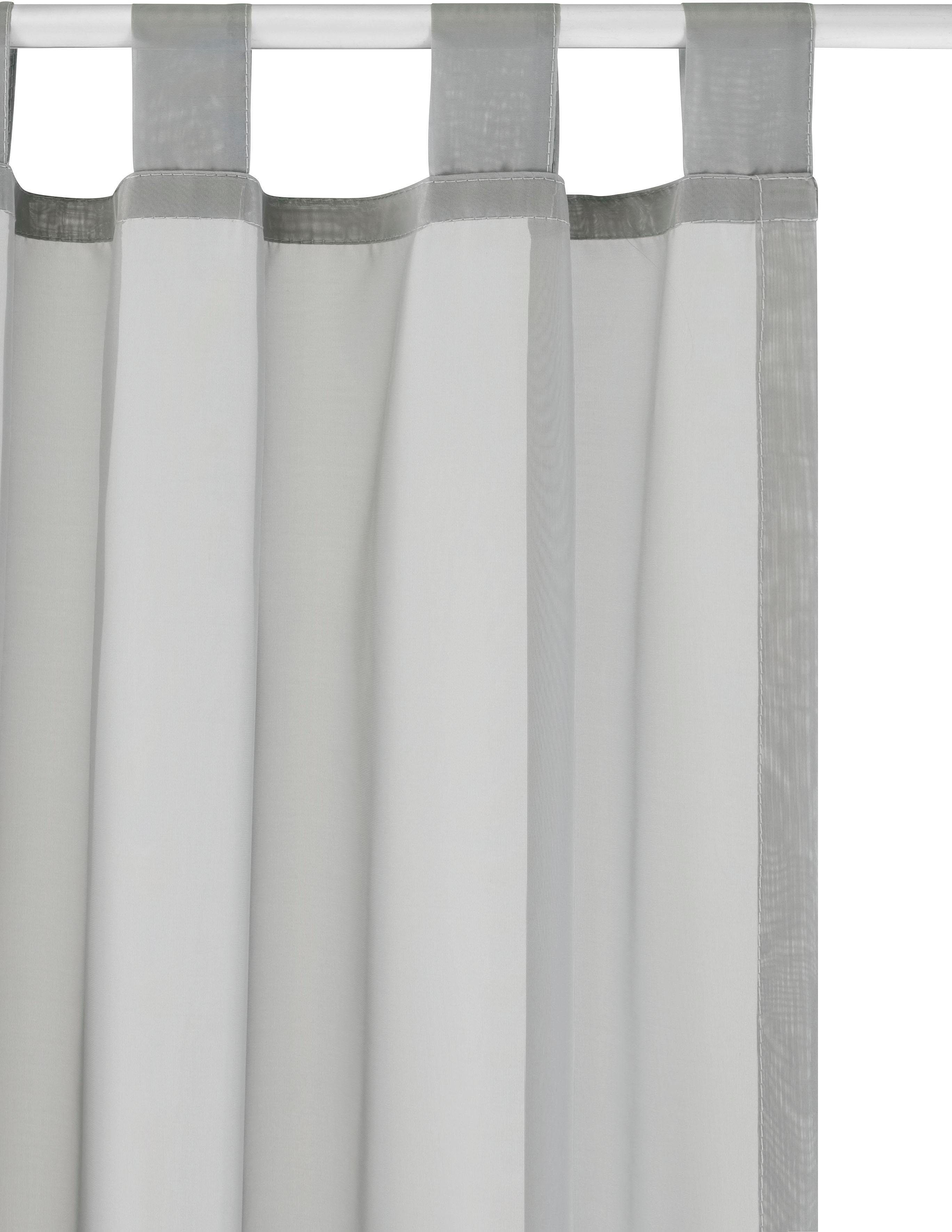 OTTO home Gardine XANA mit Schlaufen, Topseller! (1 St), Schlaufen, transparent, Voile, Bestseller, einfarbig, 1 Schal, pflegeleicht, preiswert! – Bild 4 von 5