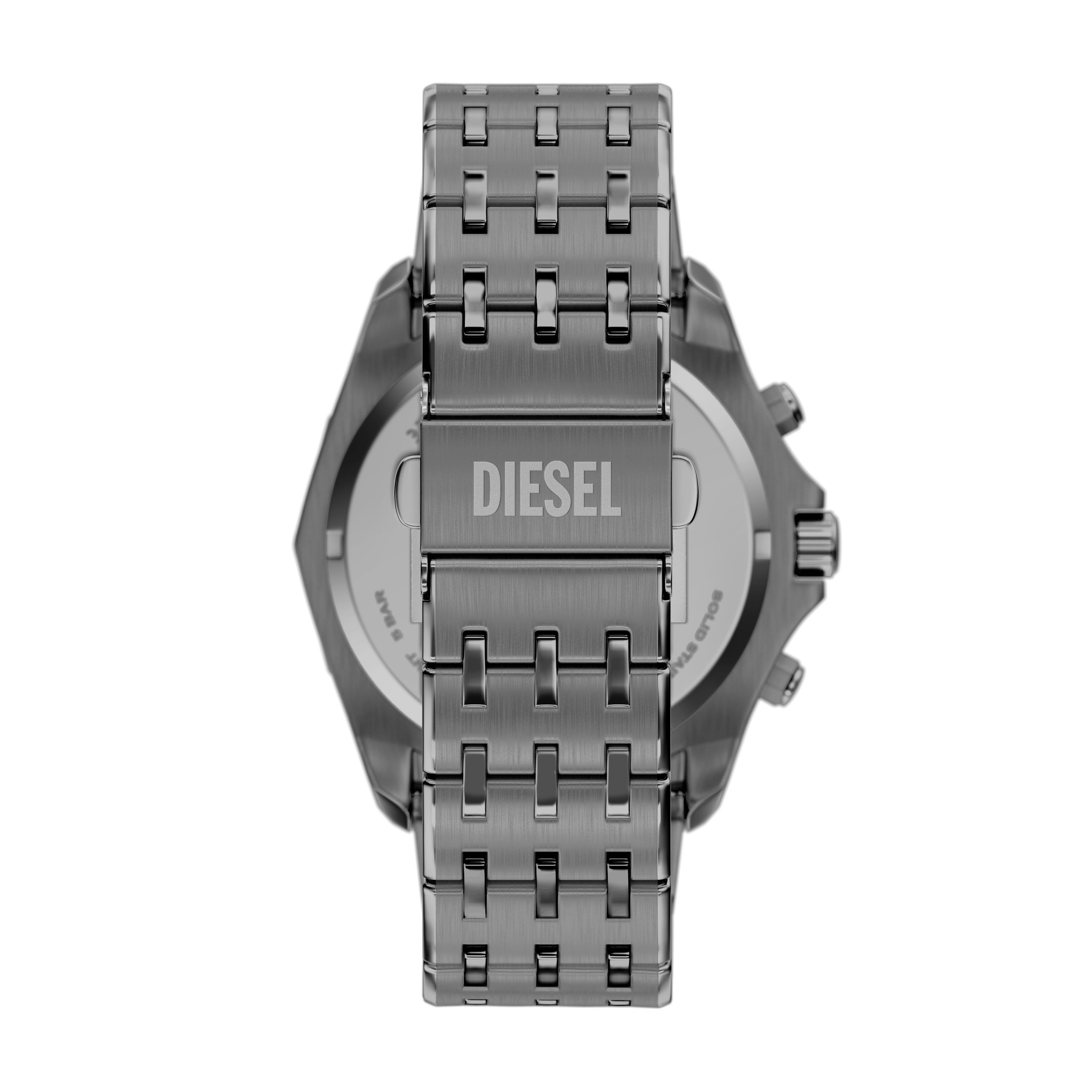 Diesel Chronograph Stinger DZ4711, Quarzuhr, Armbanduhr, Herrenuhr, Edelstahlarmband, analog