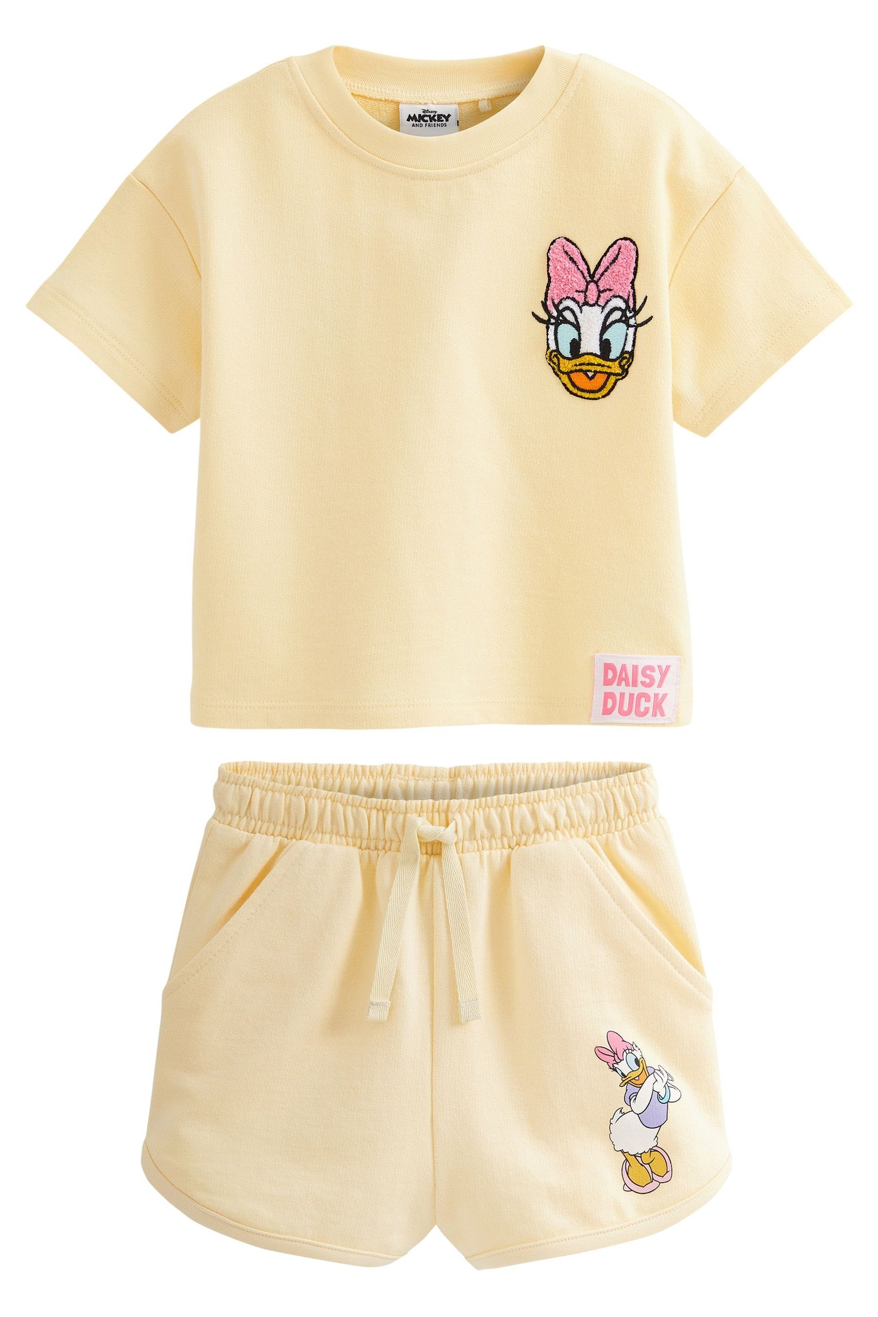 Next Daisy Yellow Set & T-Shirt Shorts kurzes Disney (2-tlg) Duck