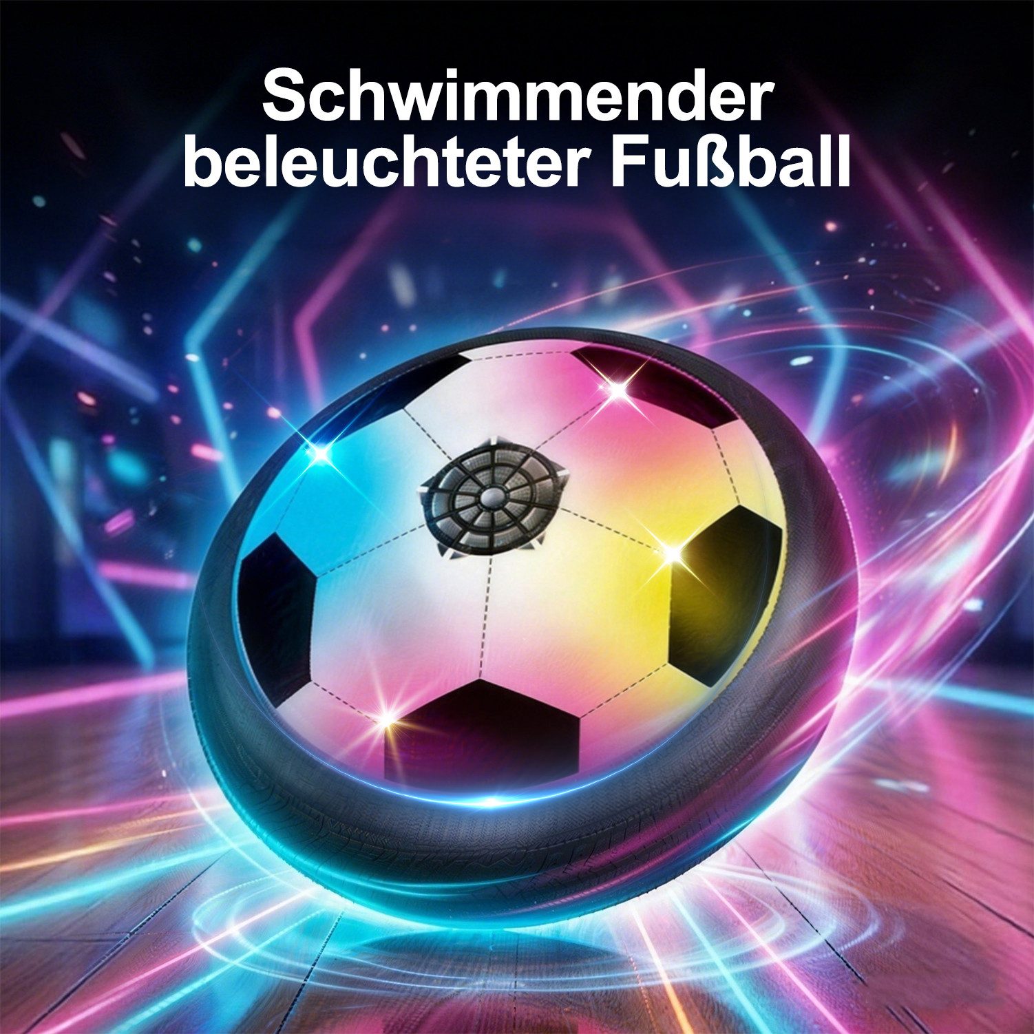 Esun Spielball 2 Stück Fußball Spielzeug­­­­ mit LED-Lichter, Air Power Fußball (2 Stück Fußball Spielzeug­­­­, 2 Stück Fußball Spielzeug), Interaktiver Fußballspaß, Spielvergnügen, Kinderspielzeug