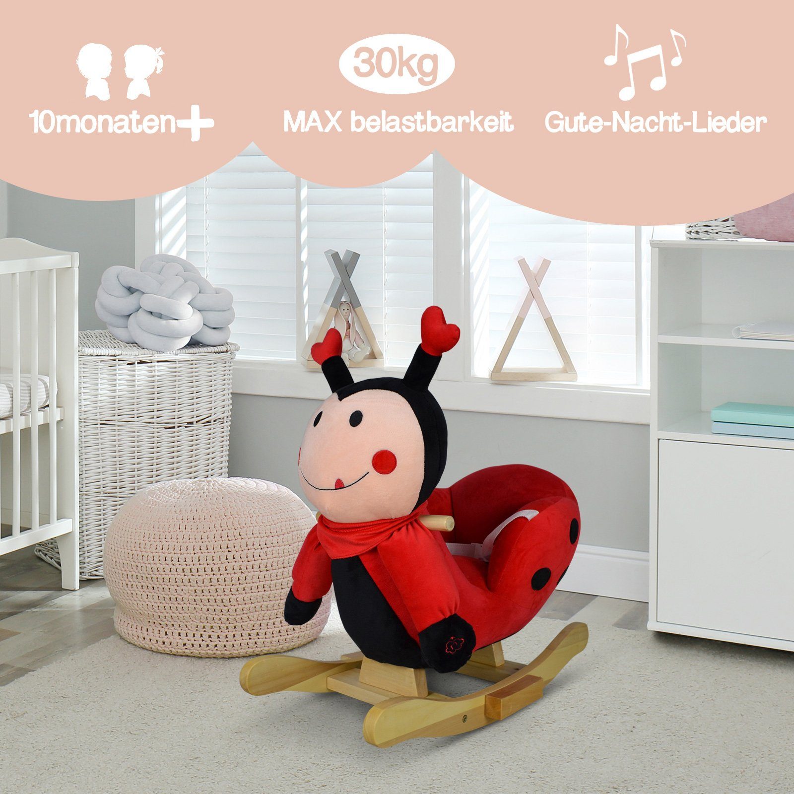 Infantastic Schaukeltier Schaukelspielzeug Babyschaukel Plüsch, mit günstig online kaufen