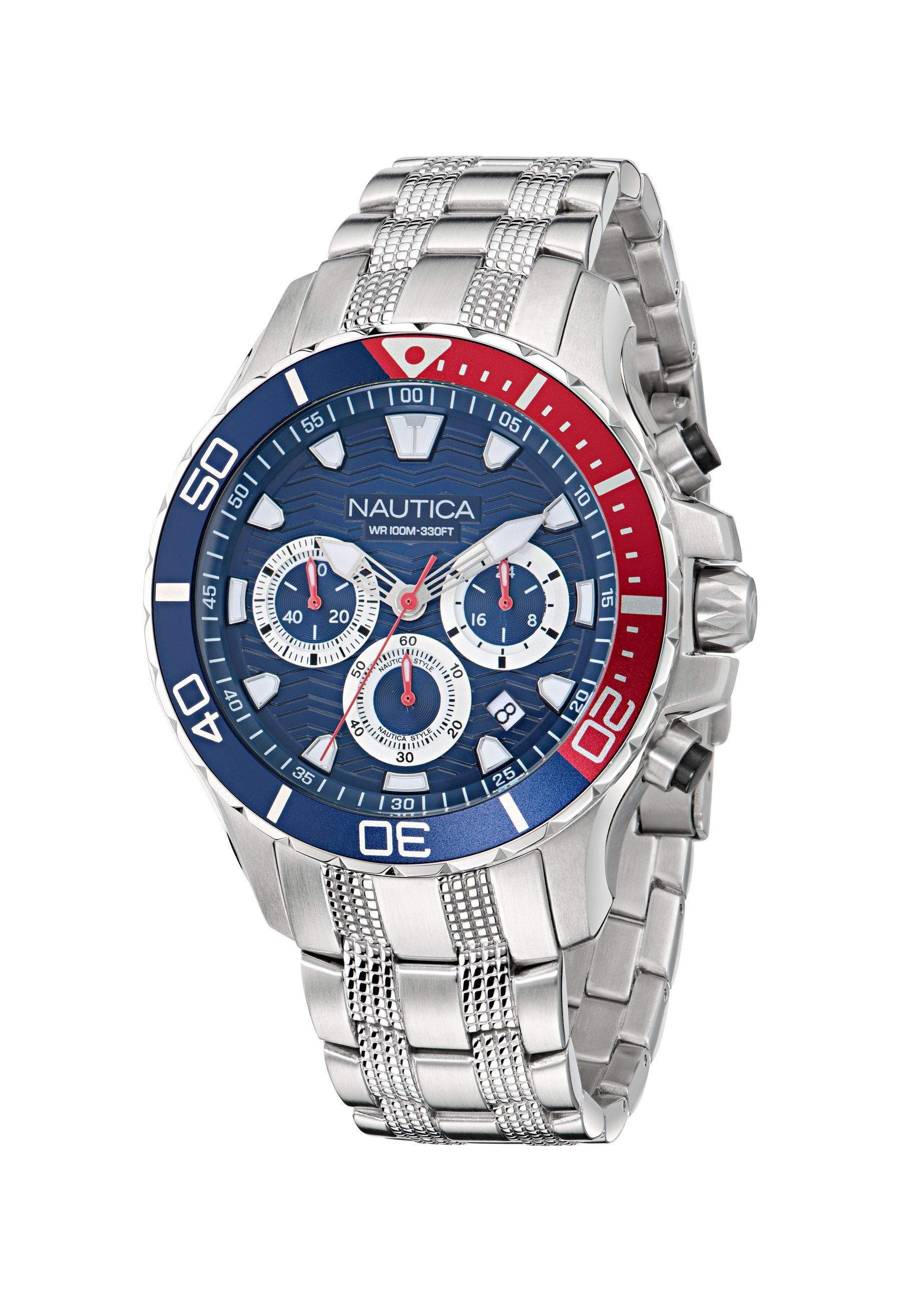 NAUTICA Quarzuhr NST, (1-tlg), Quarz-Chronographenuhr