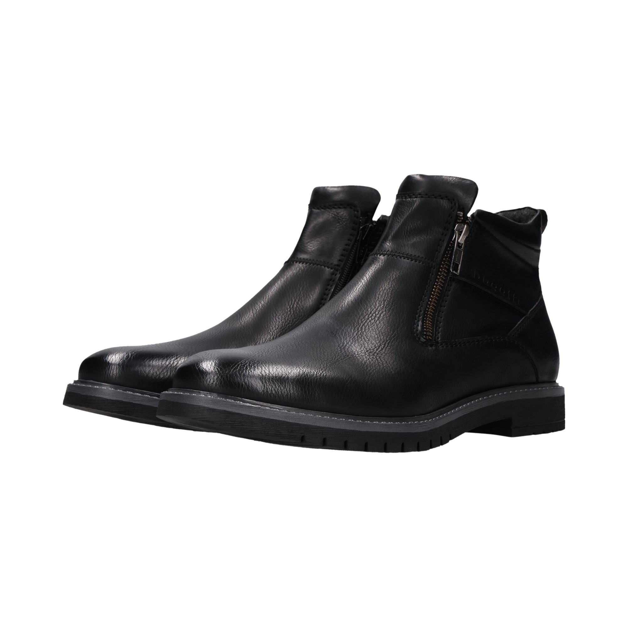 bugatti Stiefelette Klassik-Boots mit zwei Reißverschlüssen