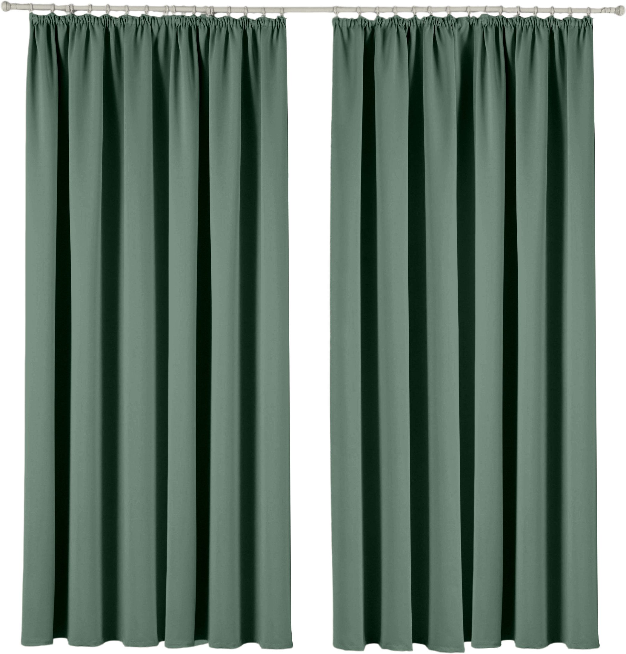 OTTO home Verdunkelungsvorhang Solana (1 St), Kräuselband, verdunkelnd, Breite 280 cm, Überbreite, einfarbig, Raumteiler
