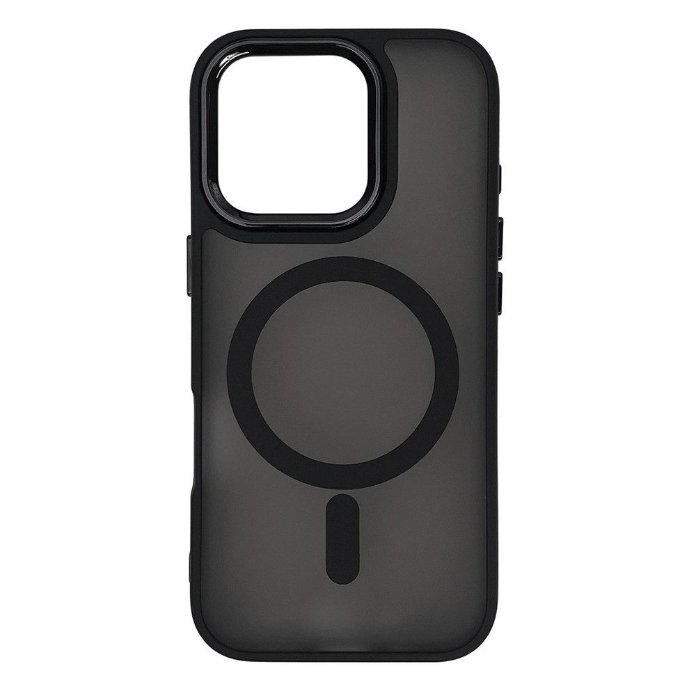 COFI 1453 Handyhülle Fashion Schutzcase Kompatibel mit iPhone 17 Air Schwarz 6,5 Zoll, Matte TPU Schutzhülle mit Magnetfunktion und erhöhten Kanten