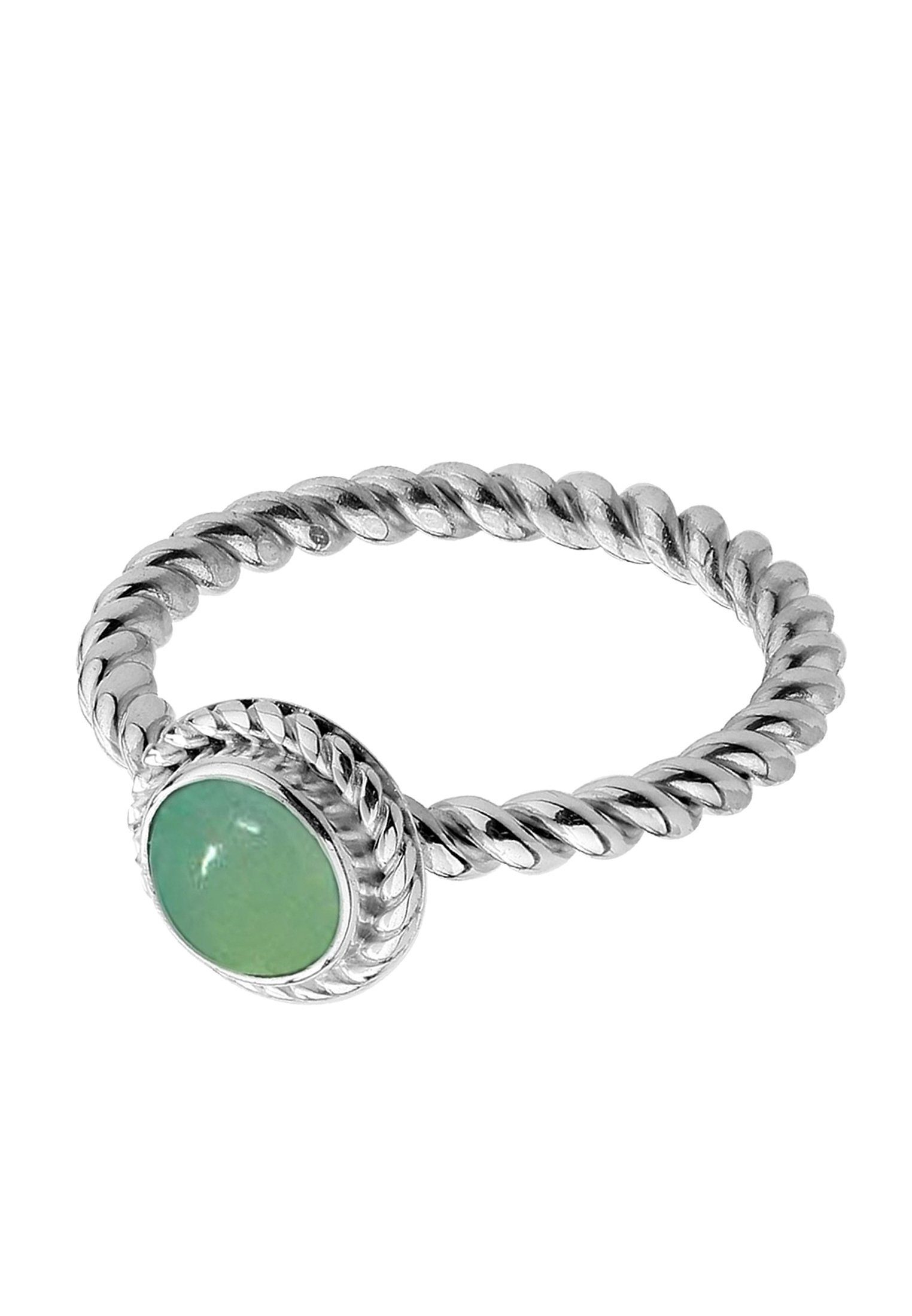 Nenalina Fingerring Grüner Achat Geburtsstein Mai Trend 925 Silber günstig online kaufen