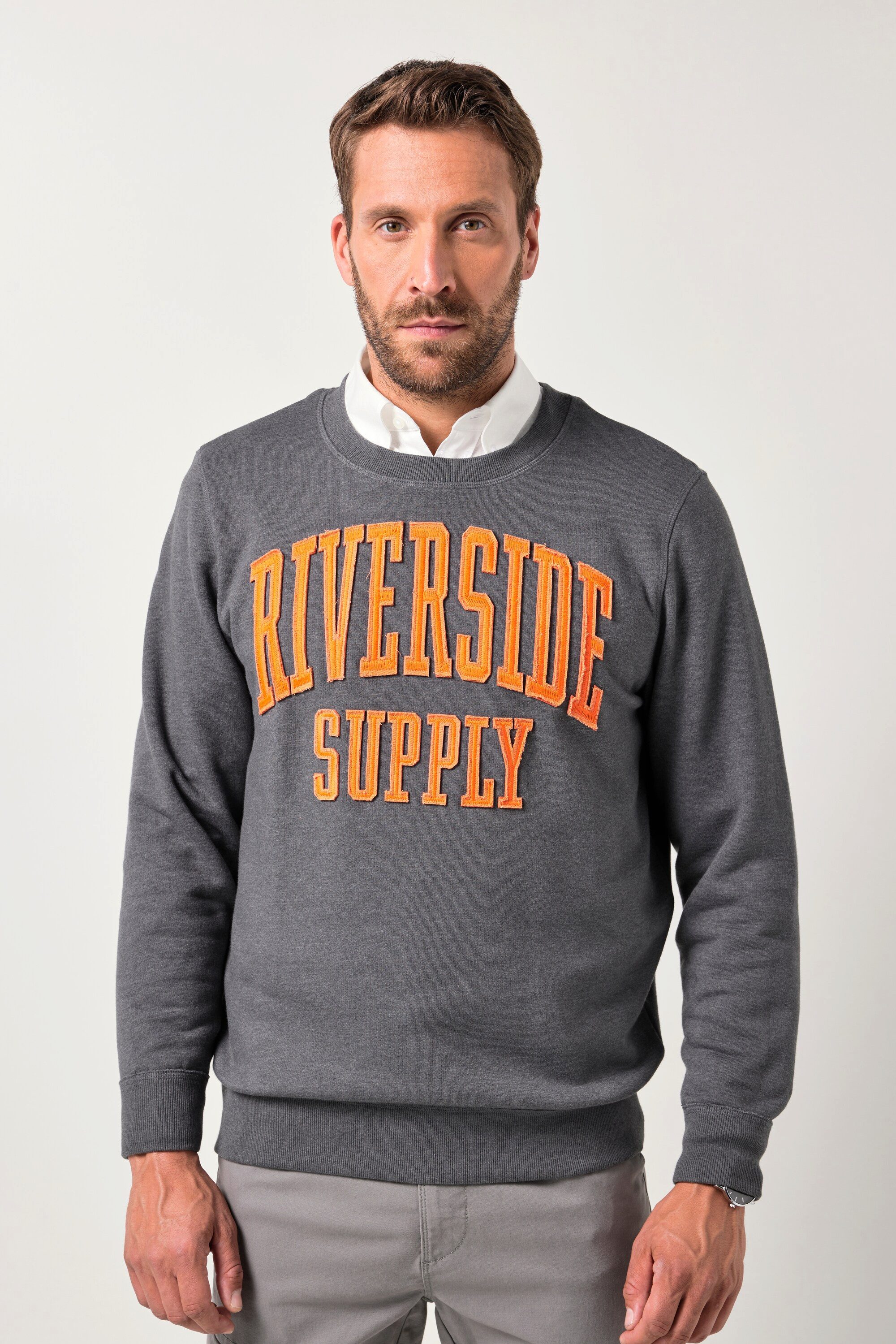 JP1880 Sweatshirt JP1880 Sweatshirt Badges glatter Sweat bis 8 XL günstig online kaufen