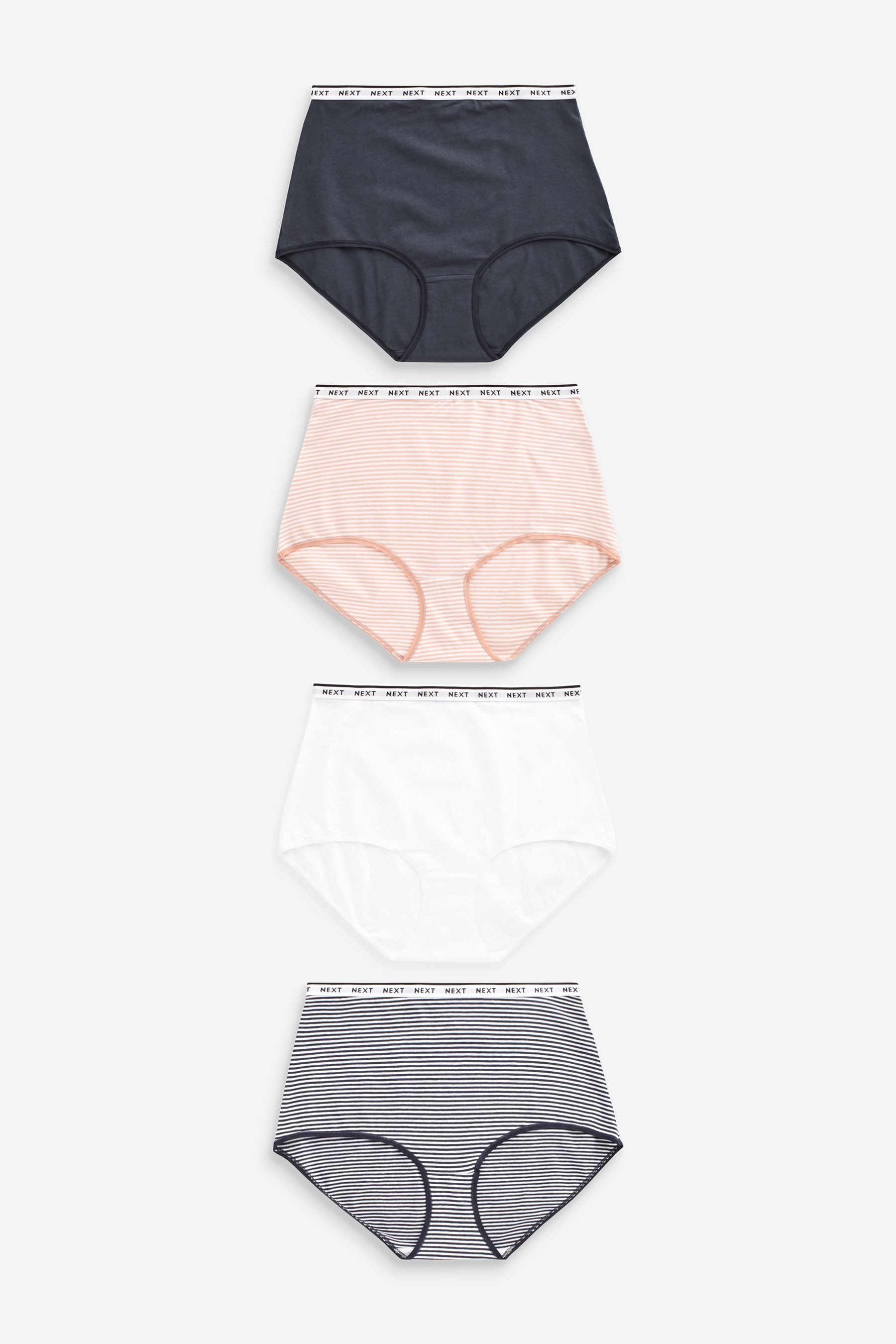 Next Taillenslip Maxi-Slips mit Logo und Baumwollanteil, 4er-Pack (4-St) günstig online kaufen