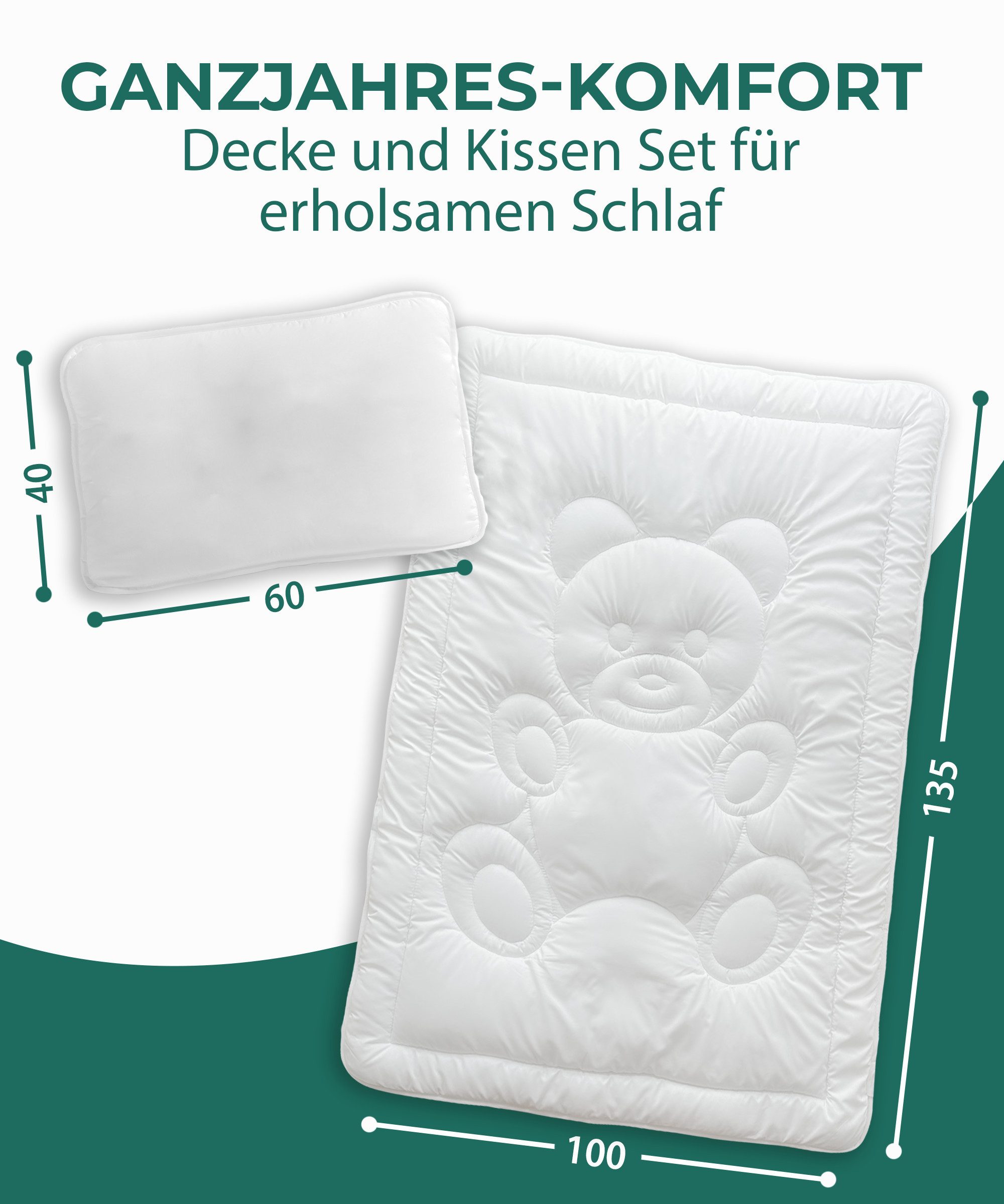 KNERST Kinderbettdecke + Microfaserkissen Kinder Bettdecken günstig online kaufen