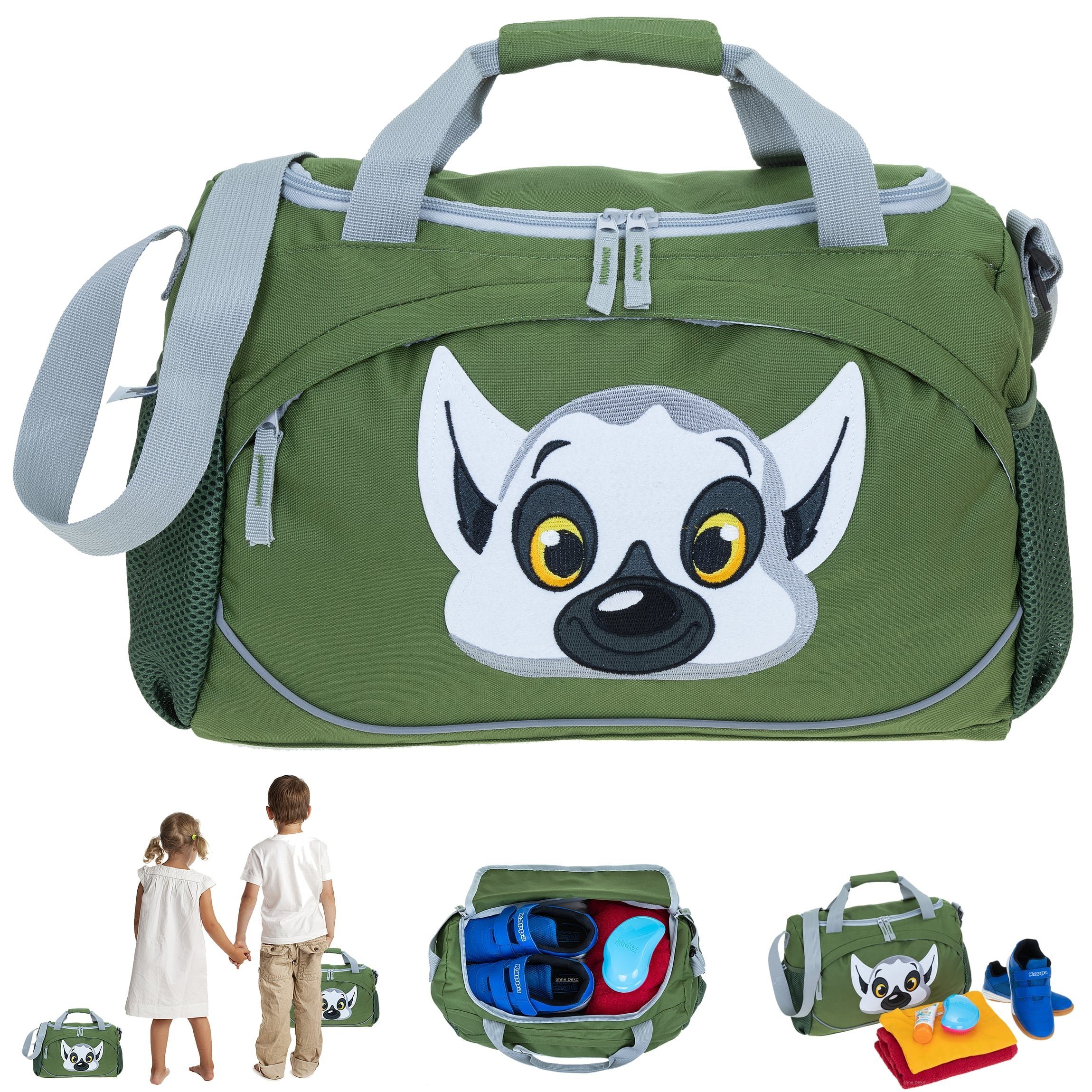 ELEPHANT Sporttasche Kids Kindersporttasche klein 38 cm Tiere, Kinder Tasche Turntasche Tiere