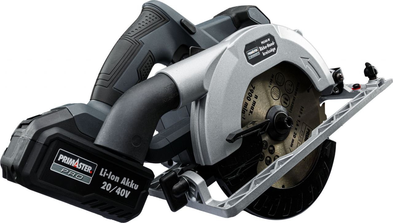 Primaster Akku-Handkreissäge Primaster Pro Akku-Handkreissäge HKS40 40 V Solo