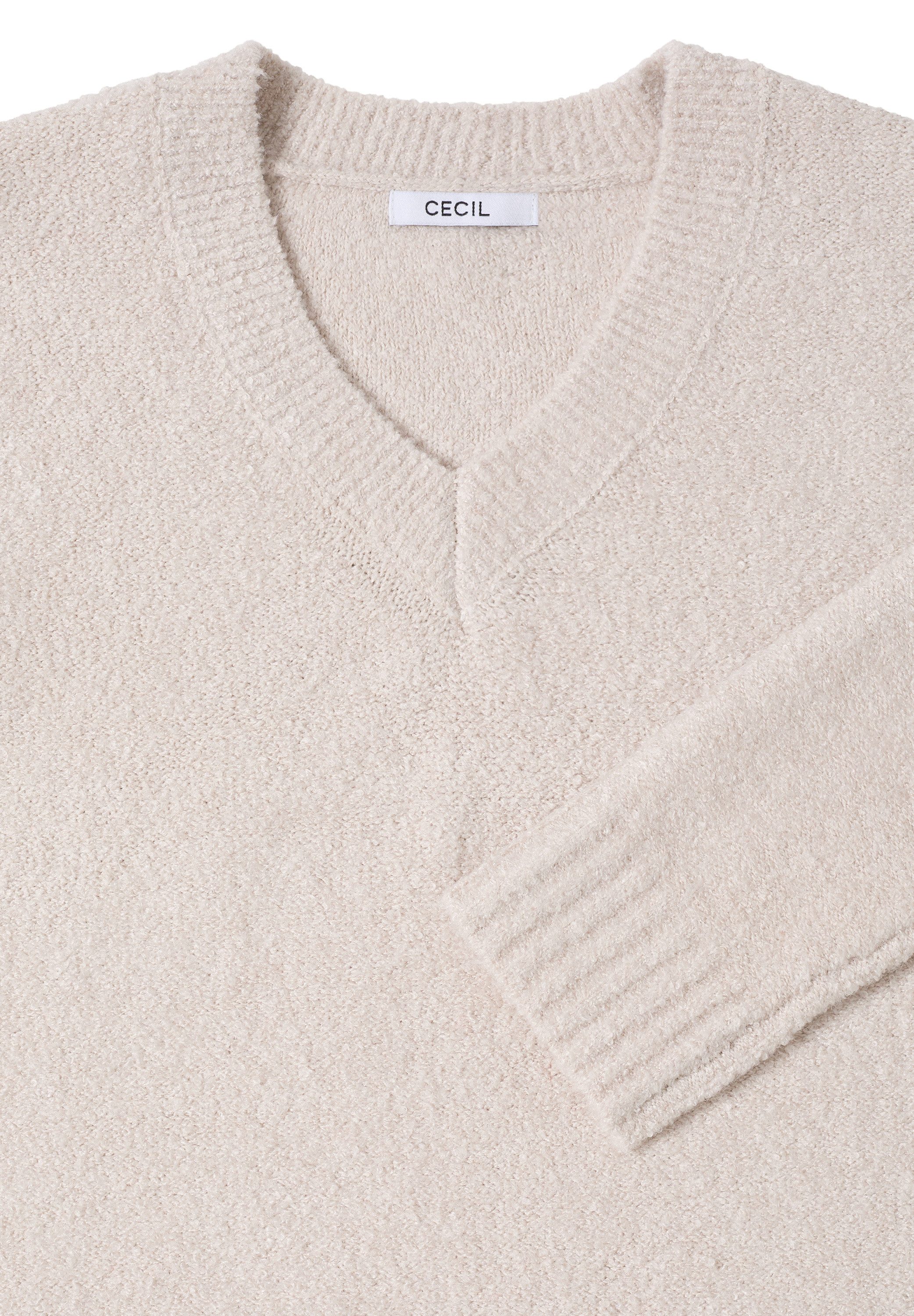 CECIL Strickpullover Bouclé V-Neck