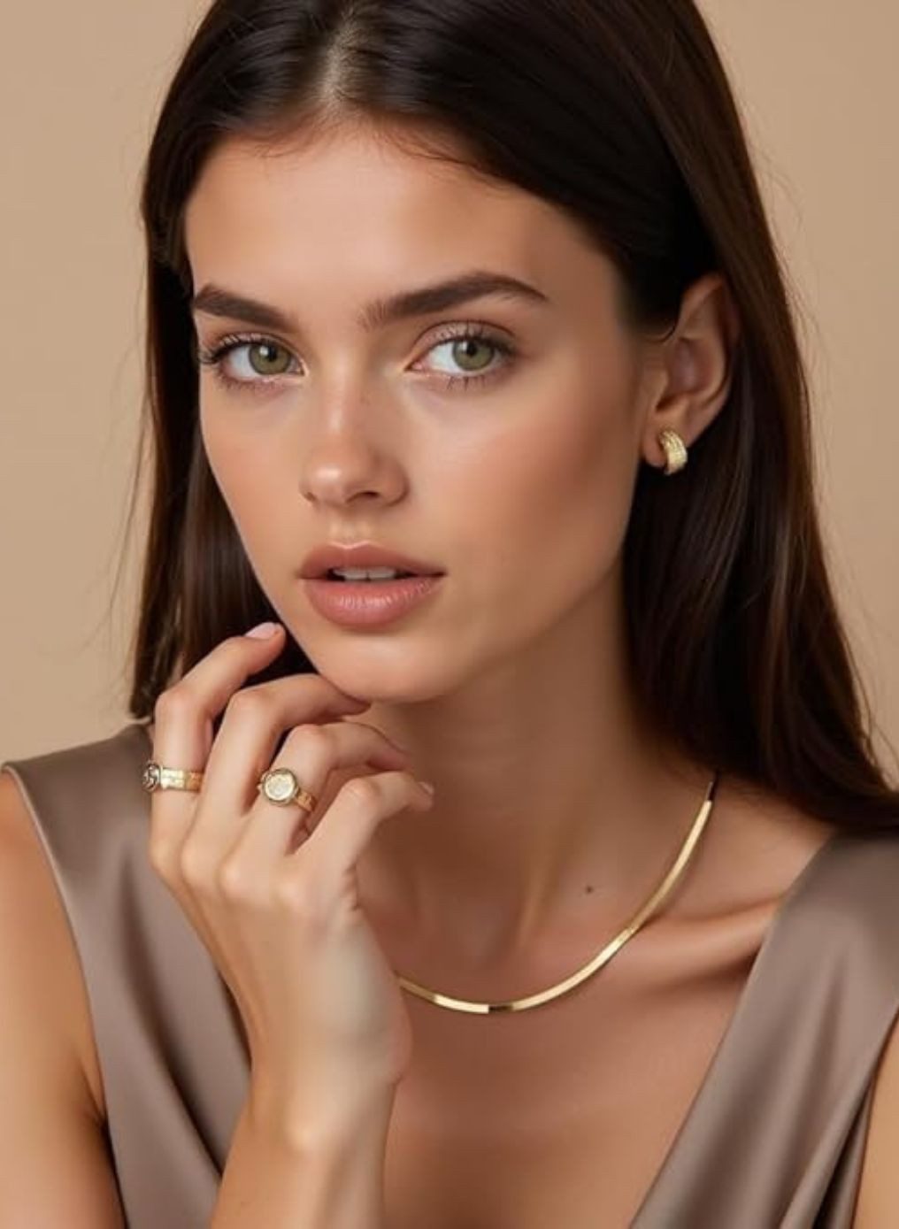 Einzelstück Collier Halskette ITALIAN COLLIER Rosegold