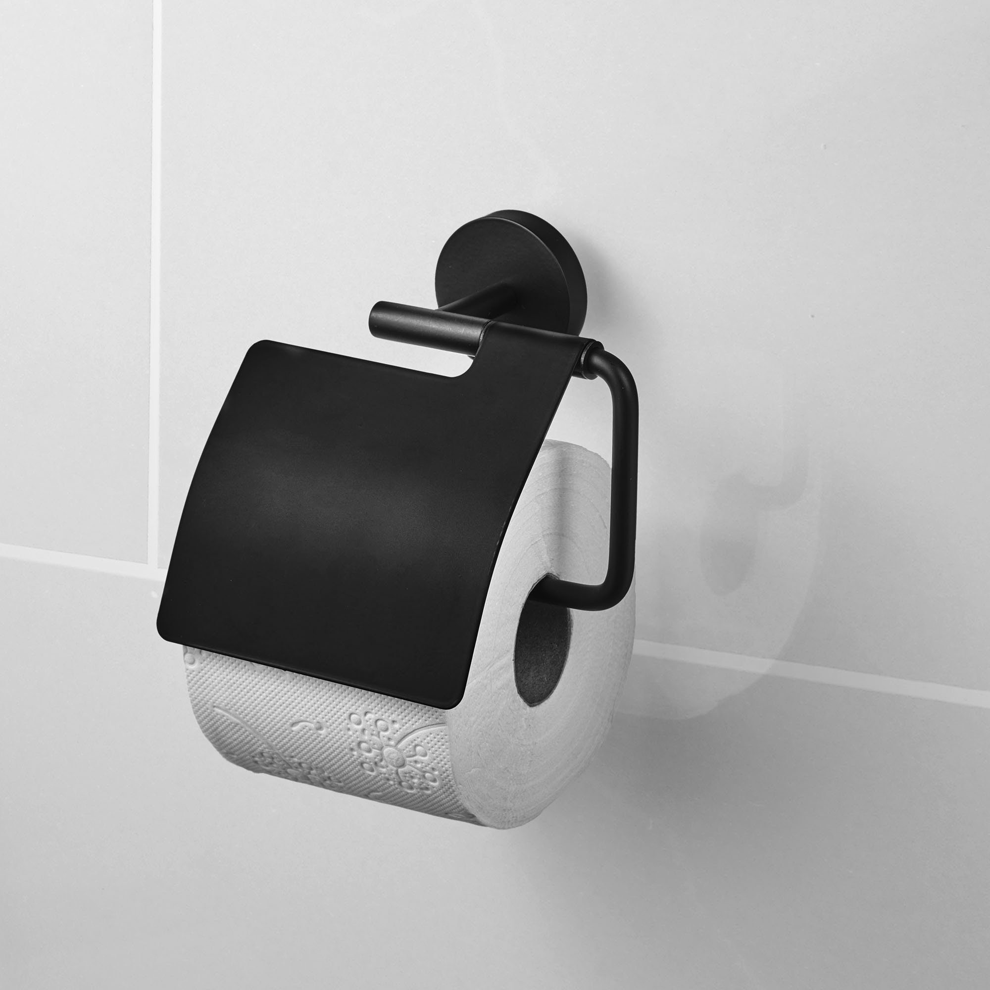 Amare Toilettenpapierhalter Toilettenpapierhalter Schwarz Bath