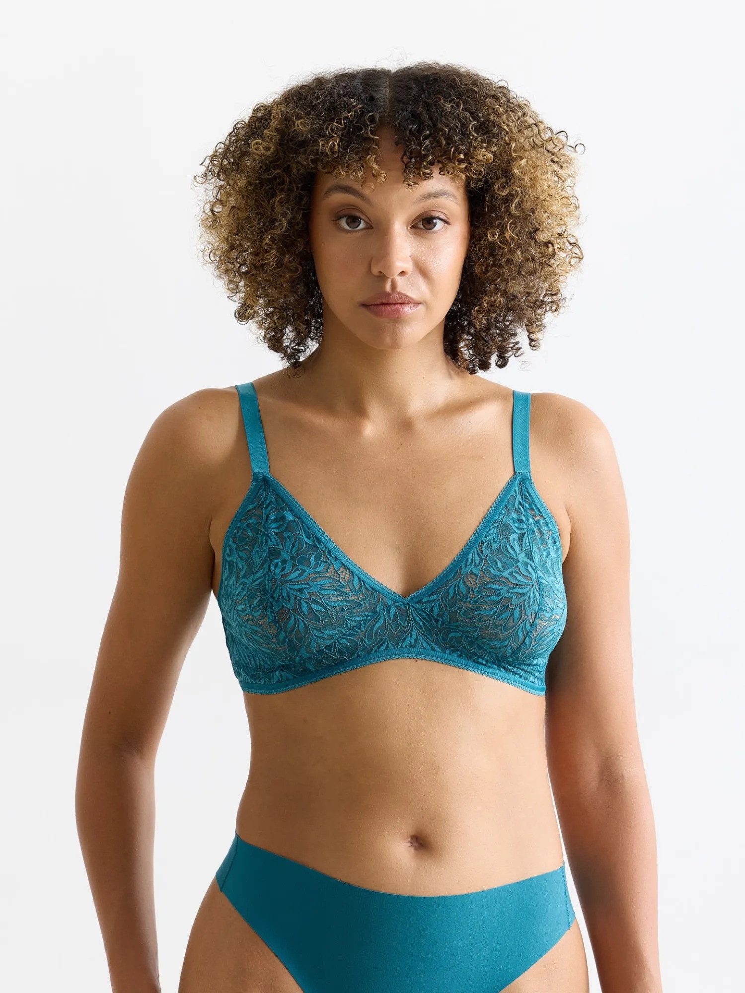 Erlich Textil Bügelloser BH ICONIC LACE TRIANGEL BH (1-tlg)