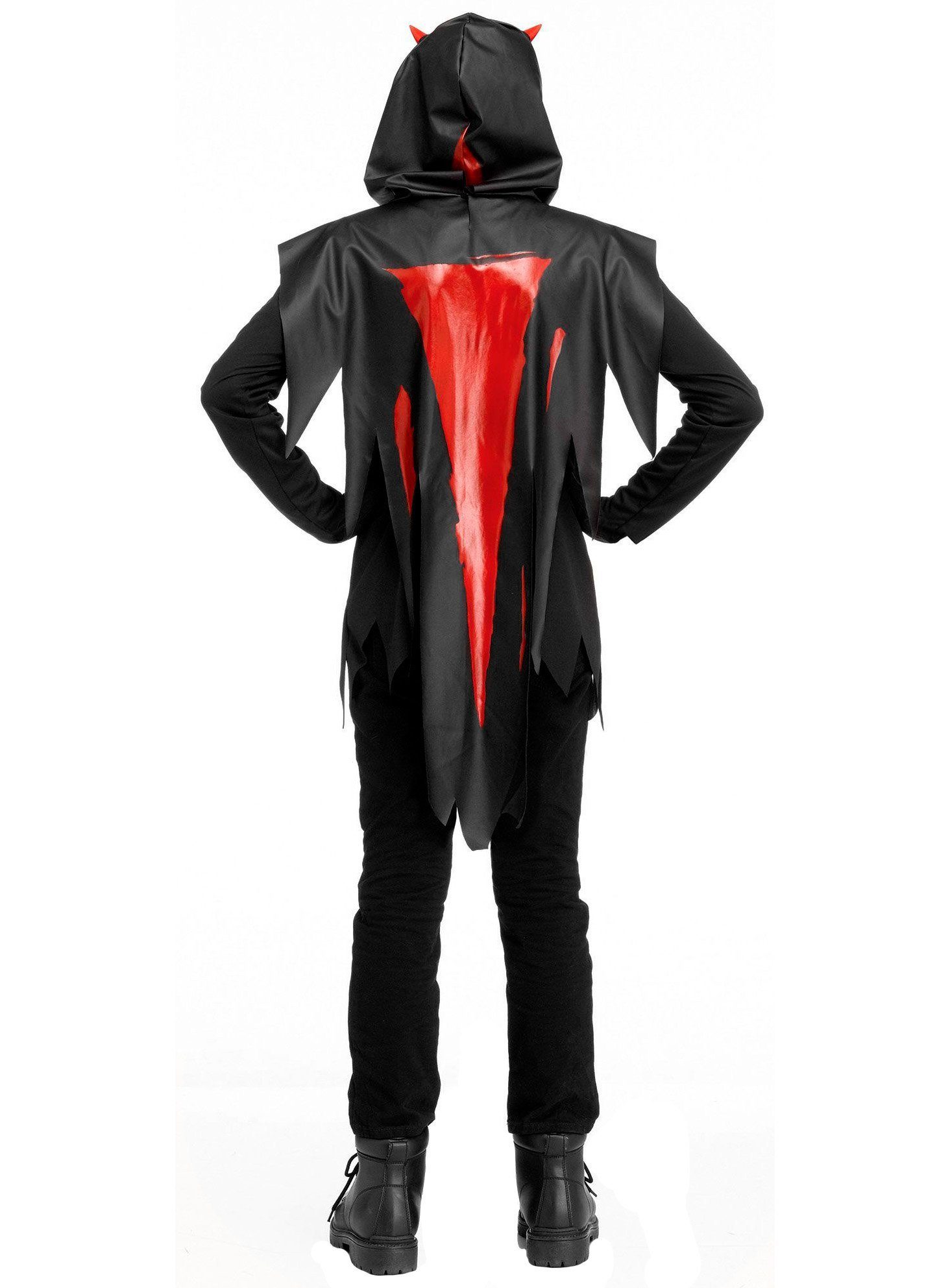 Fun World Teufel-Kostüm Devil Teufel Ghostface - Halloween Kostüm Kinder, Teuflisches Variante von Ghostface aus dem Horror-Game
