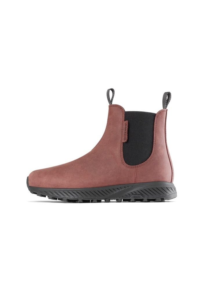 Icebug Stiefelette Nausta Biosole (Nubuk-Leder, wasserabweisend) bordeaux/rot Wanderschuh