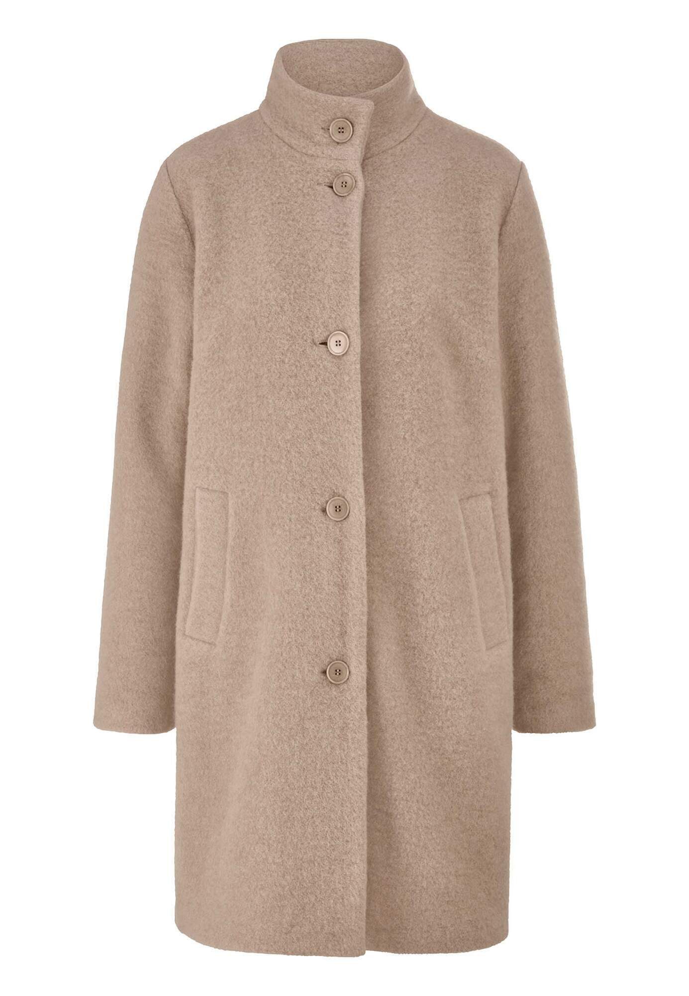 Hessnatur Wollmantel Regular aus reiner Bio-Merinowolle (1-tlg)