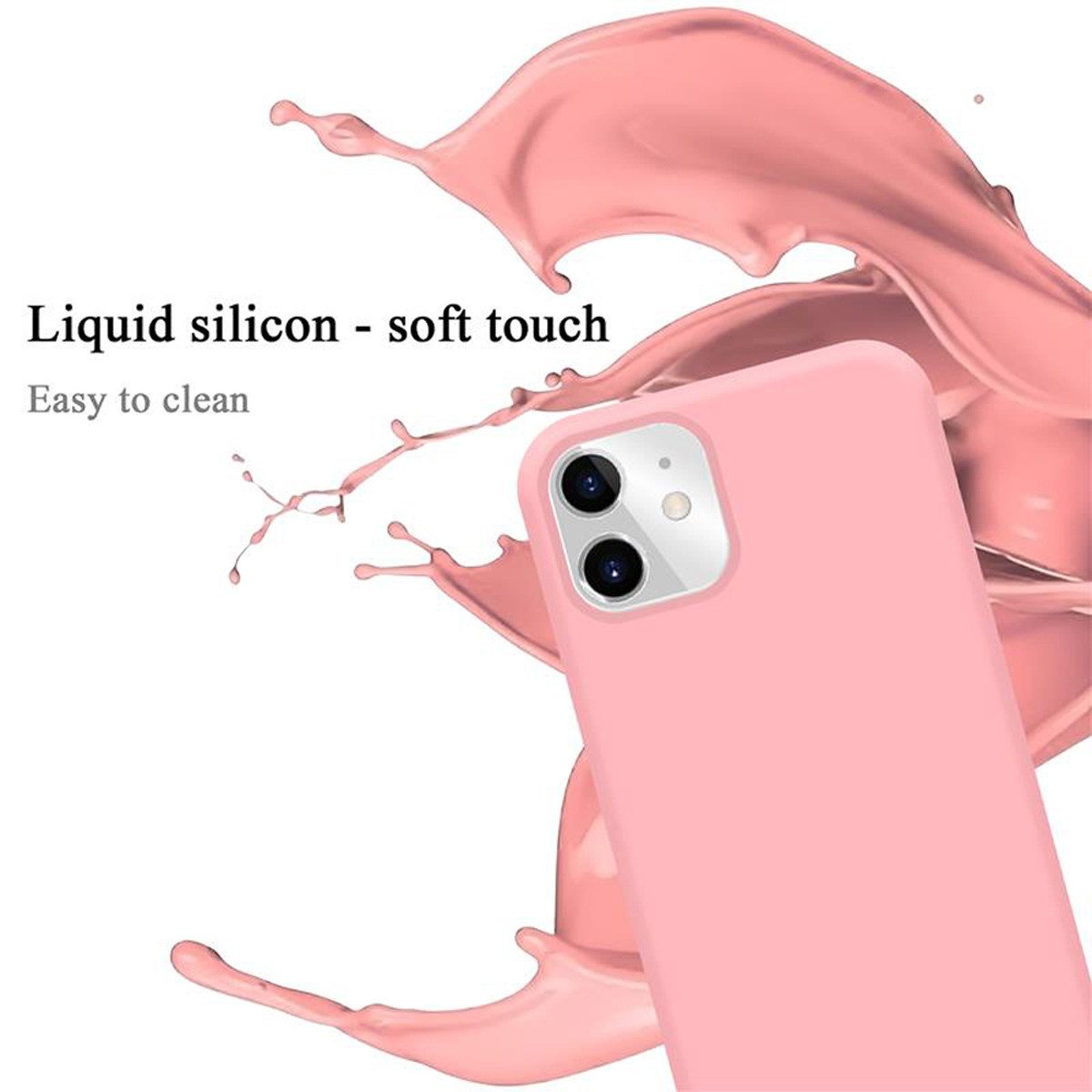 Cadorabo Handyhülle für iPhone 11 Hülle Apple iPhone 11, Flexible Hülle TPU Silikon Schutzhülle Back Cover Case
