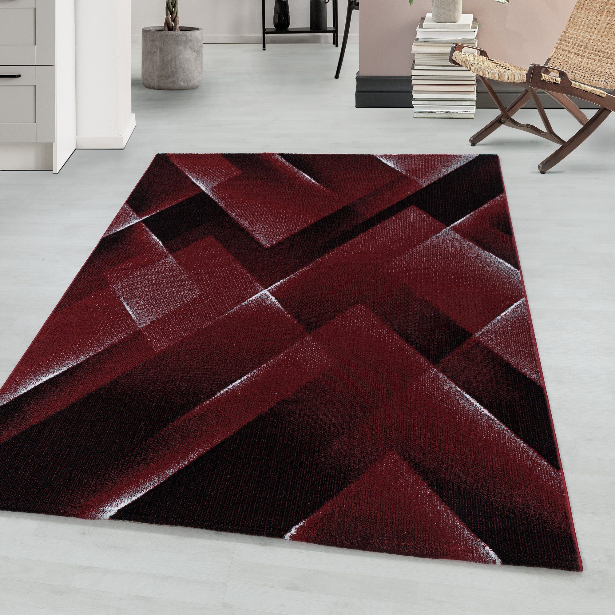 9 mm, Läufer, Teppich Teppium, Höhe: Design, Abstrakt Wohnzimmer Teppich