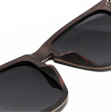 AquaBreeze Sonnenbrille Polarisierte Herren Sonnenbrille (Holz) UV-Schutz Sportliche Sonnenbrille