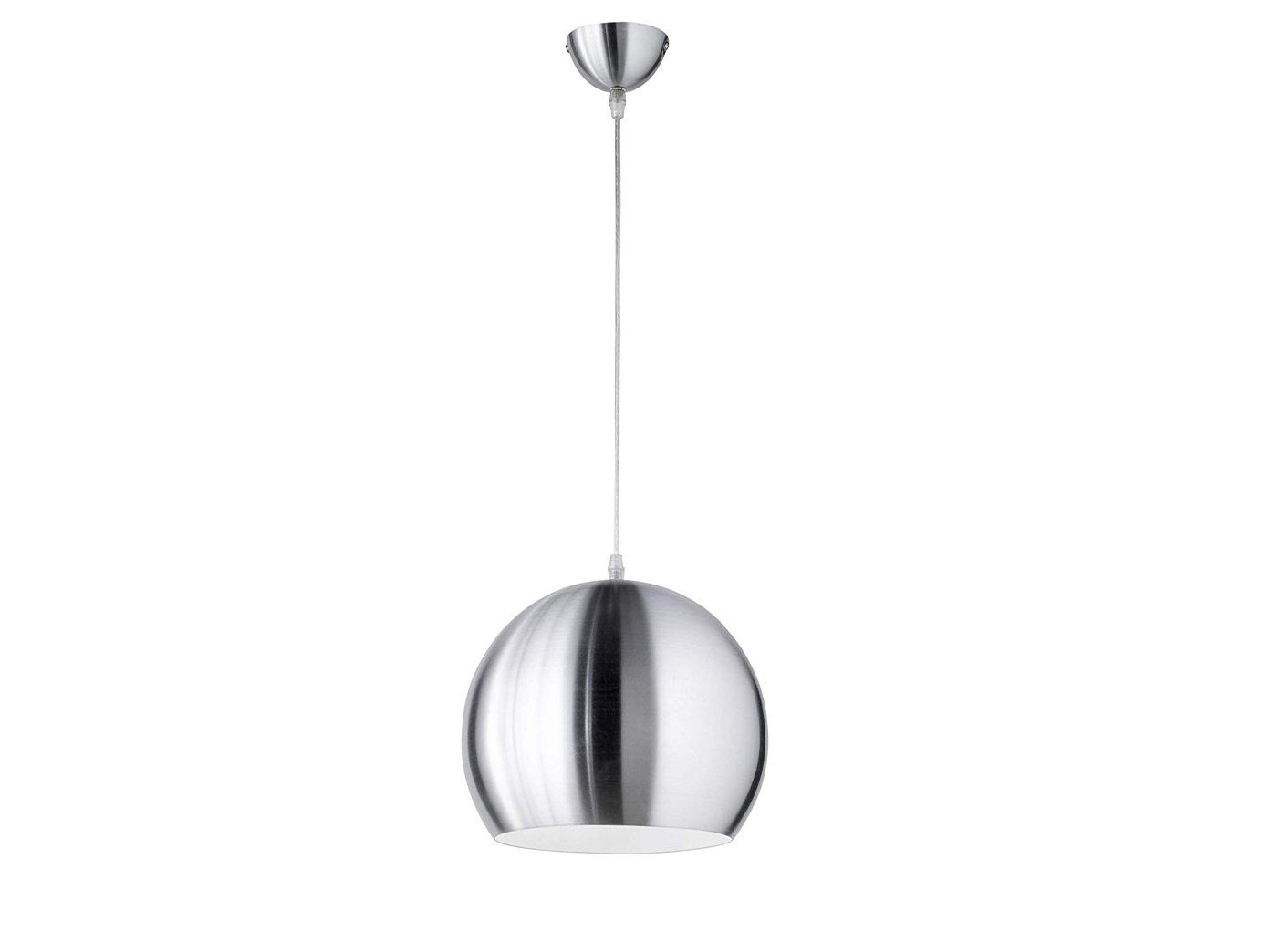 Luxus LED Pendel Decken Hänge Lampe Glas Wohn Ess Zimmer Beleuchtung silber weiß 