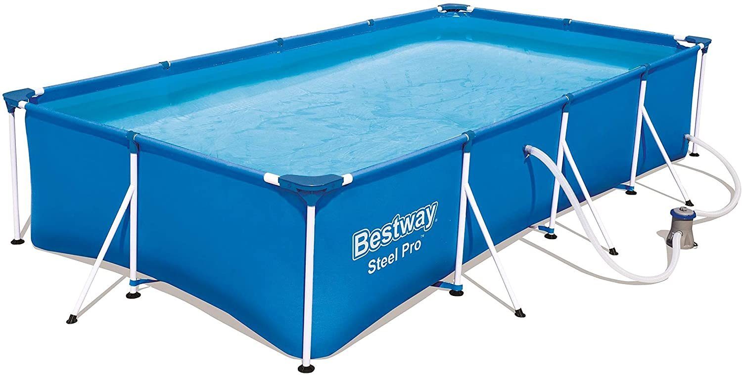 Framepool Bestway 56424 Steel Pro Frame Pool-Set, Gartenpool mit Filterpumpe
