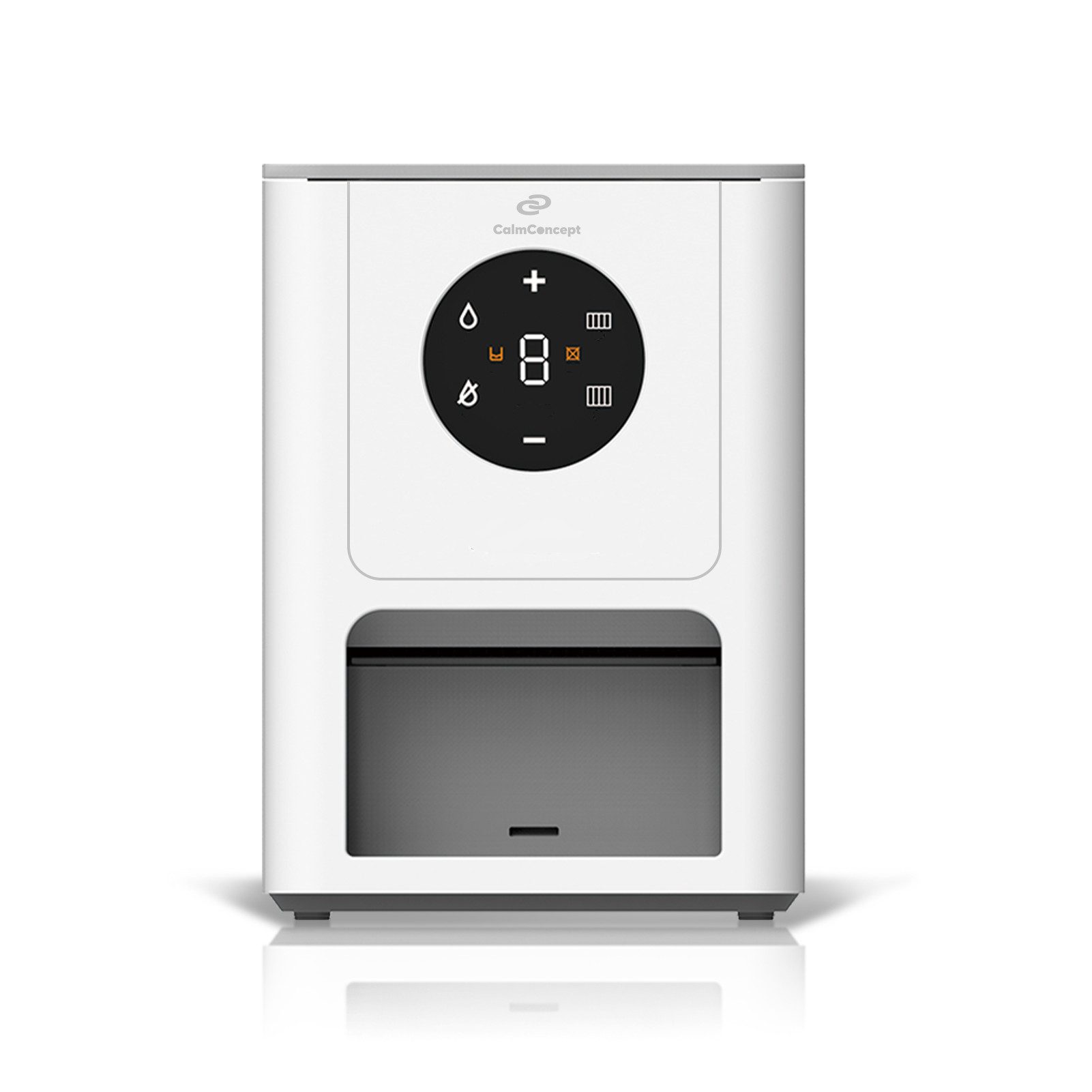 NAIPO Papiertuchspender CalmConcept® Warmtuchspender Warme Feuchttücher auf Knopfdruck, mit 9 Feuchtigkeitsstufen 8 Temperaturstufen und 1400 ml Wassertank