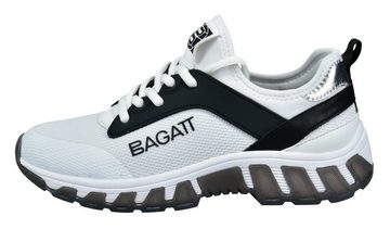 BAGATT Slip-On Sneaker mit aufgesetzter Zierschnürung, Freizeitschuh, Halbschuh, Schlupfschuh