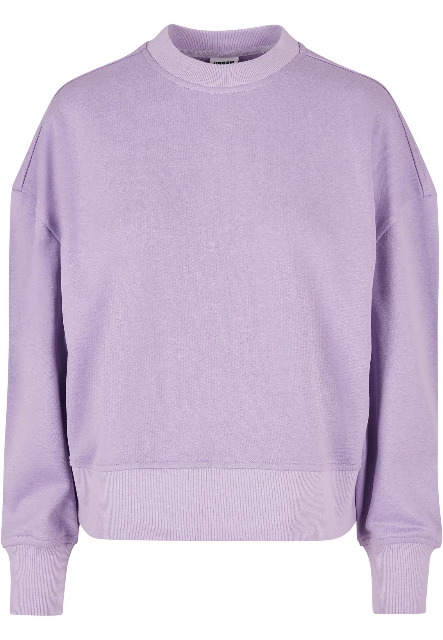 URBAN CLASSICS Sweater Urban Classics Damen Ladies Oversized Terry Crewneck günstig online kaufen