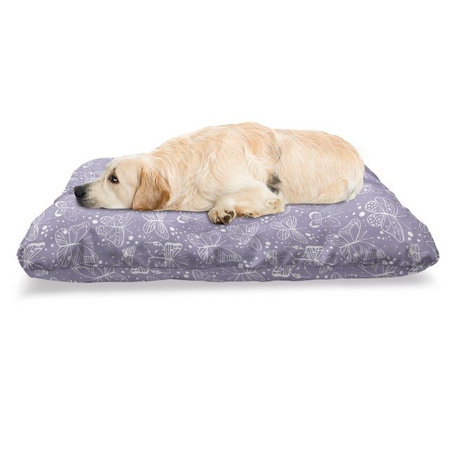 Abakuhaus Hundematratze “beissfestes Kissen für Hunde und Katzen mit abnehmbaren Bezug”, Schmetterling Frühling Thrill Pastell