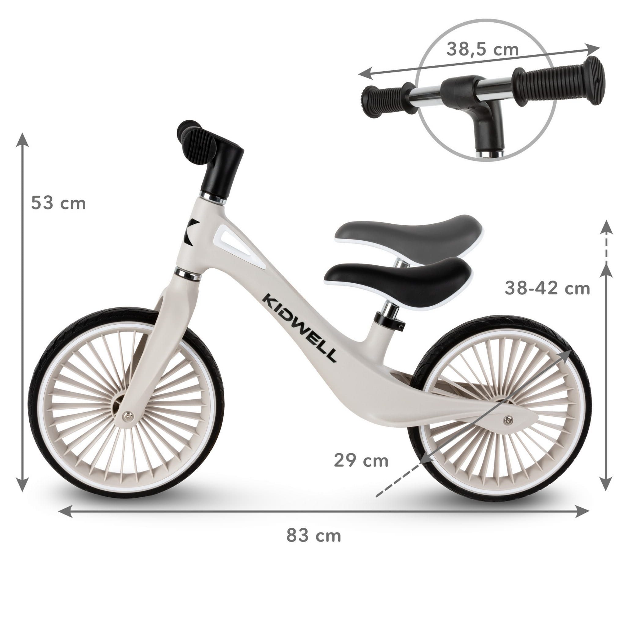 COIL Fahrrad-Laufrad Lauflernrad, Kinderlaufrad, Rutscher, Balance Bike, Nylonrahmen, Polyurethan-Reifen, Einzigartige Felge, Gewicht 30 kg – Bild 4 von 5