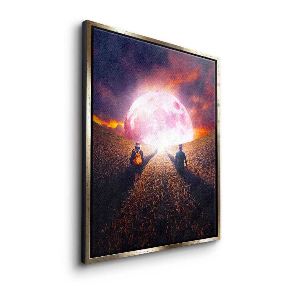 - Motivationsbild your - Rahmen - weißer Leinwandbild Leinwandbild, DOTCOMCANVAS® Create Path Mindset Premium