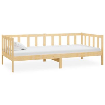 vidaXL Bett Tagesbett mit Matratze 90x200 cm Kiefer Massivholz