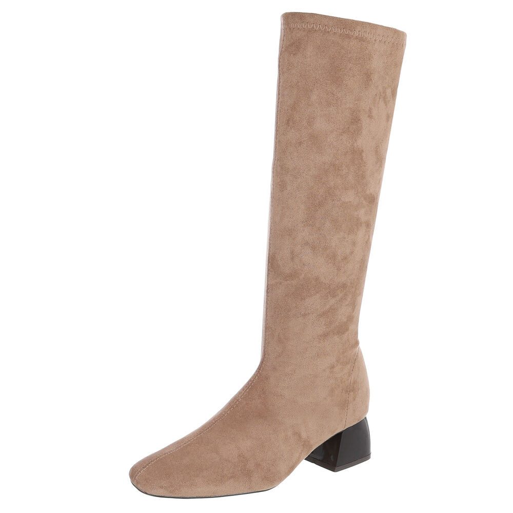 Ital-Design Elegante Damen-Stiefeletten mit Blockabsatz und günstig online kaufen