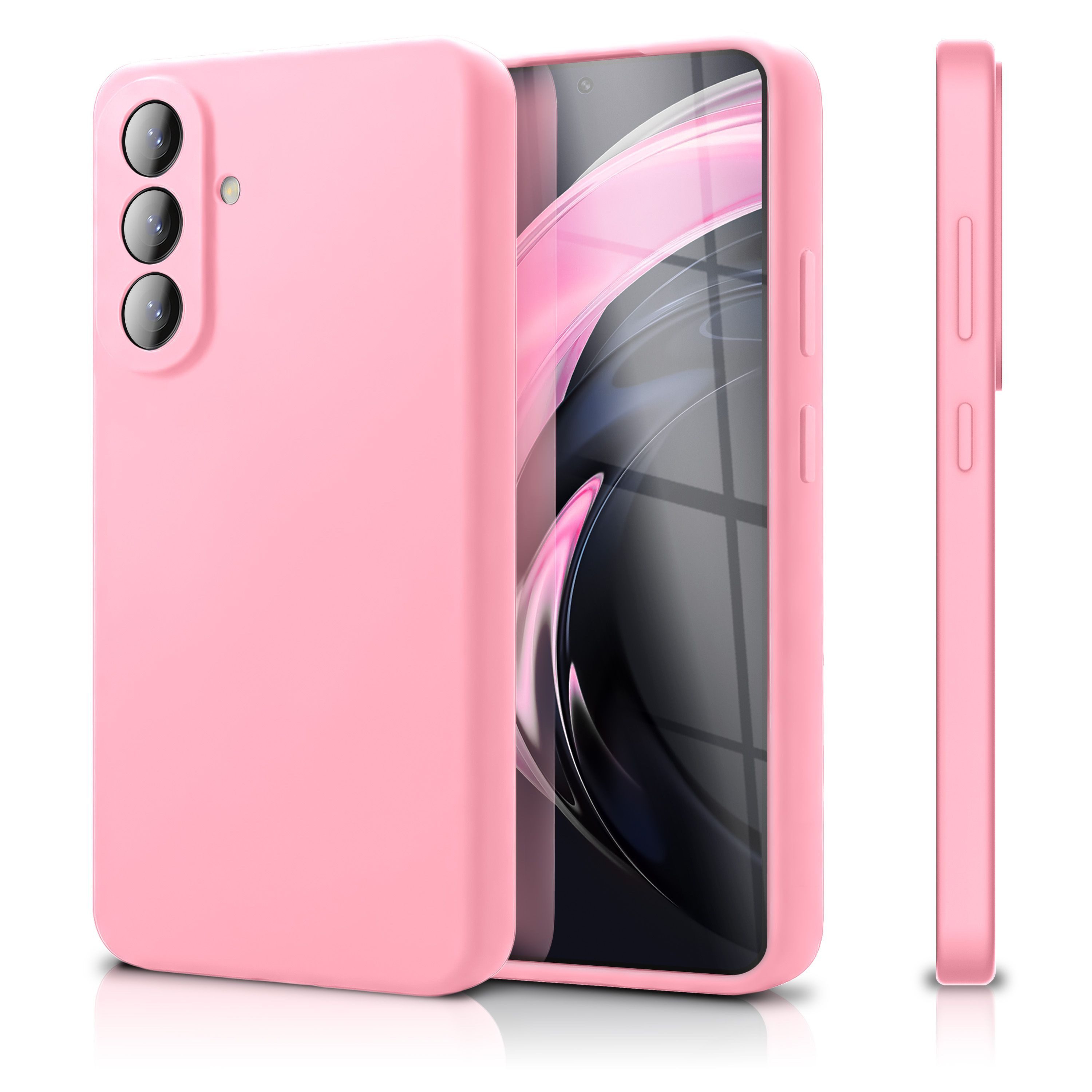 Nalia Smartphone-Hülle Samsung Galaxy A57, PHOENIX Case - Liquid Silikon, Mikrofaser & Kameraschutz