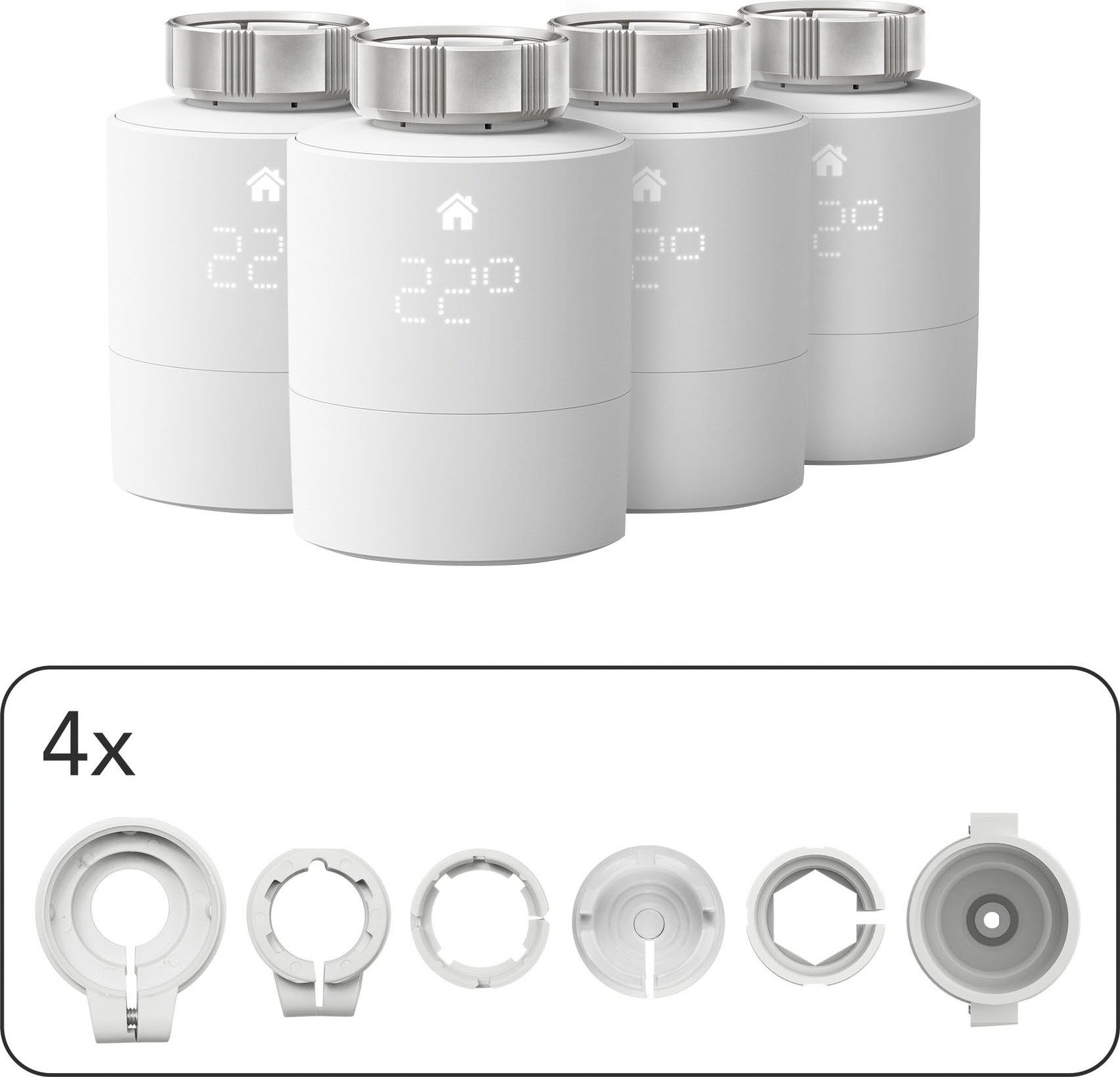 (Packung, 5 Einzelraumsteuerung, Tado - Pack, Heizkörperthermostat Heizkörper-Thermostat Smartes 5er zur St)