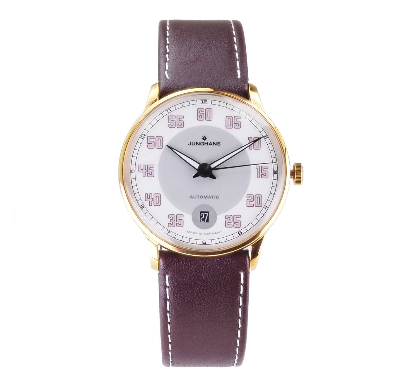 Max Bill by Junghans Automatikuhr Herren Uhr 38 mm Ø Automatik Meister Driver 027/7710/00