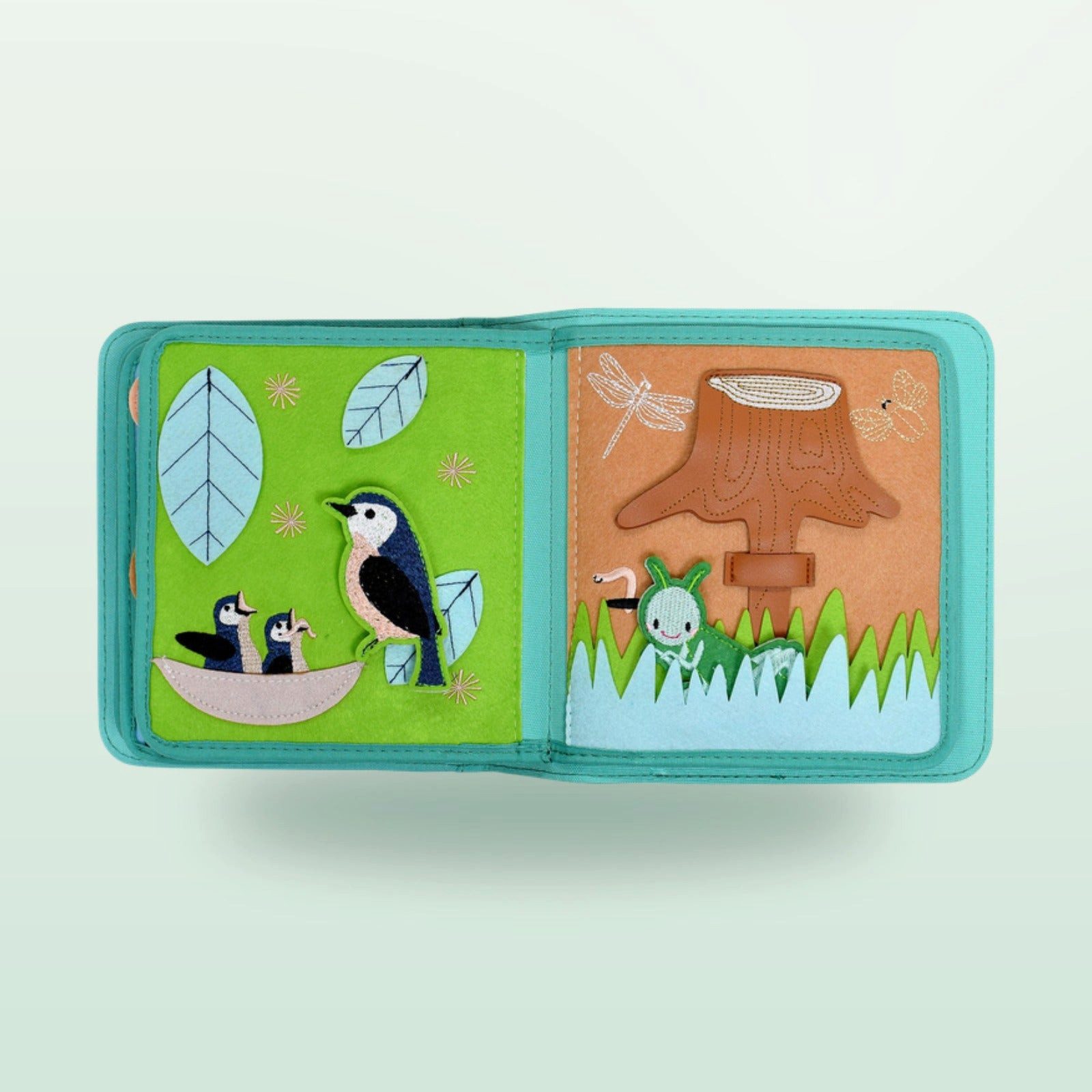 My First Book Lernspielzeug Montessori Quiet Book, Nordic Forest, Sensorik, Set inkl. Rucksack, Busy Book, Beschäftigung ab 1 Jahr, Reisespielzeug, Geschenk – Bild 4 von 5
