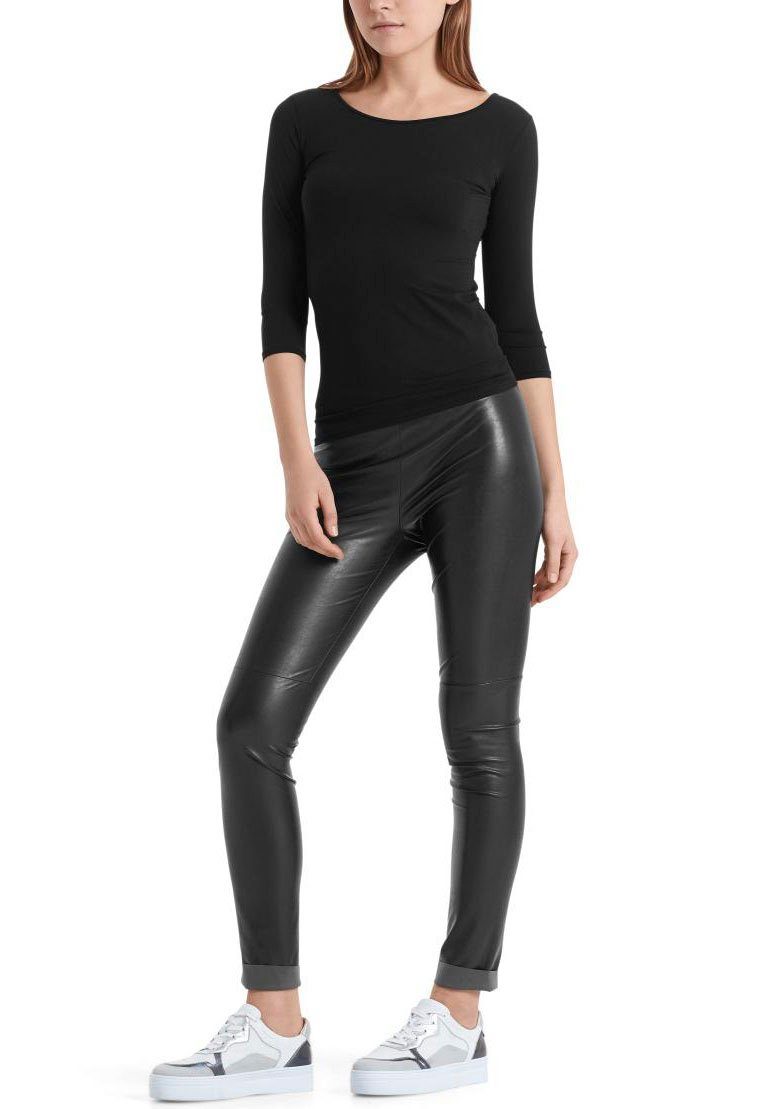 Marc Cain Langarmshirt "Collection Essential" Premium Damenmode Hauchzartes Longsleeve, elastisch