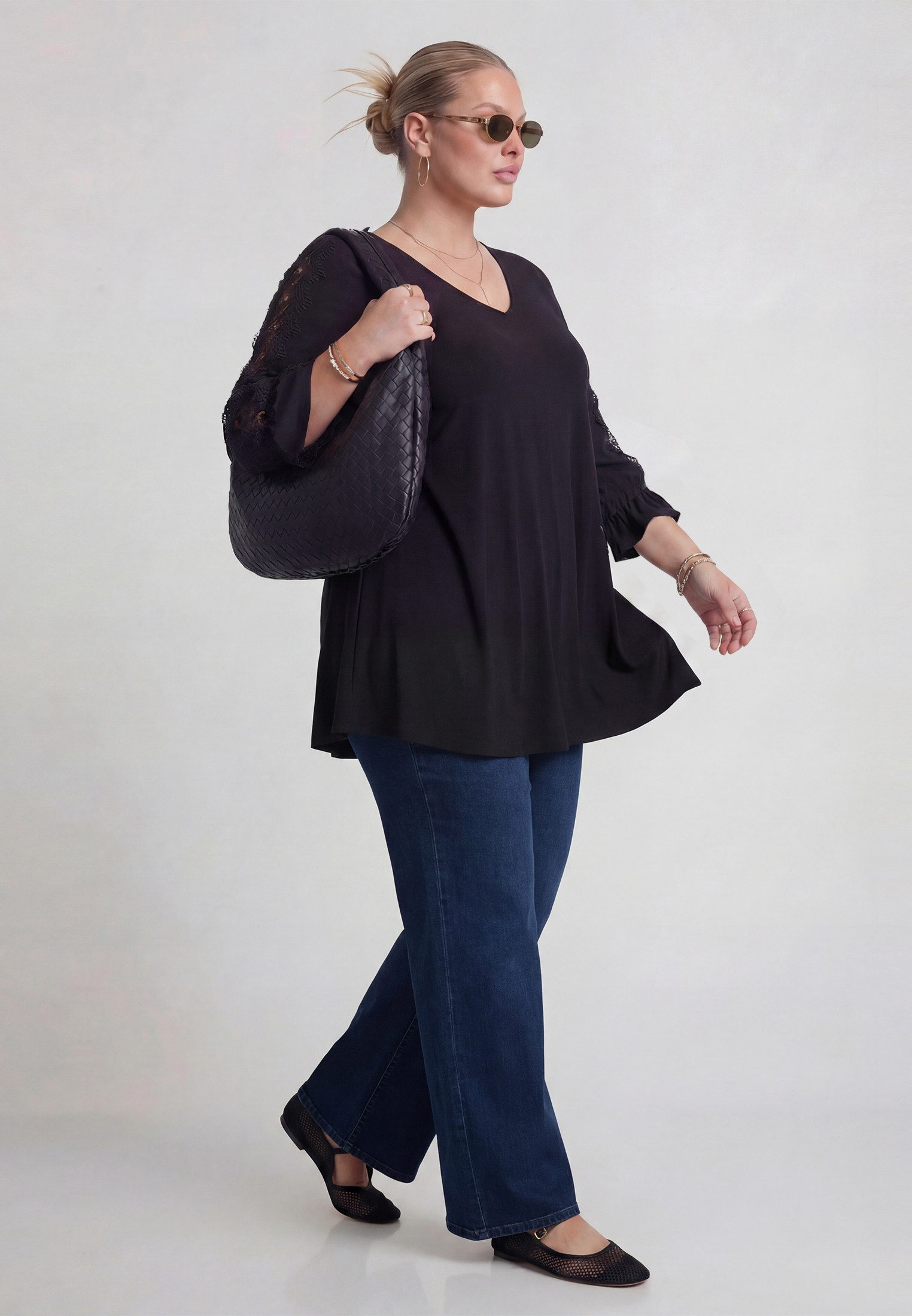 YOEK Tunika Damen Tunika lockere Passform